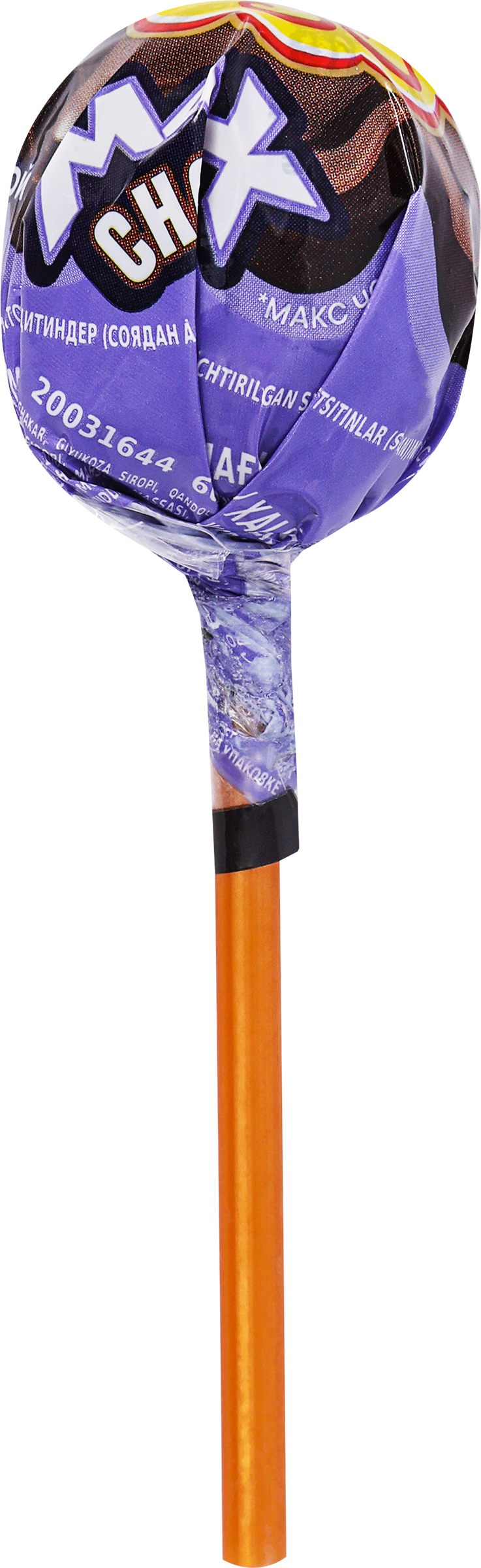 Изображение товара Карамель CHUPA CHUPS Max Choco, на палочке, 16г Изображение товара Карамель CHUPA CHUPS Max Choco, на палочке, 16г