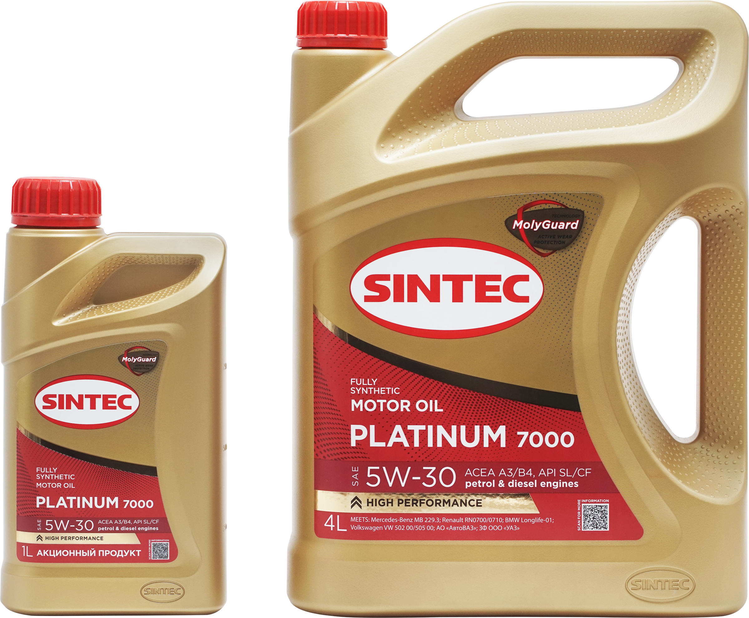 Изображение товара Масло моторное SINTEC Platinum 7000 5W-30 A3/B4, 4 л (акция) Изображение товара Масло моторное SINTEC Platinum 7000 5W-30 A3/B4, 4 л (акция)