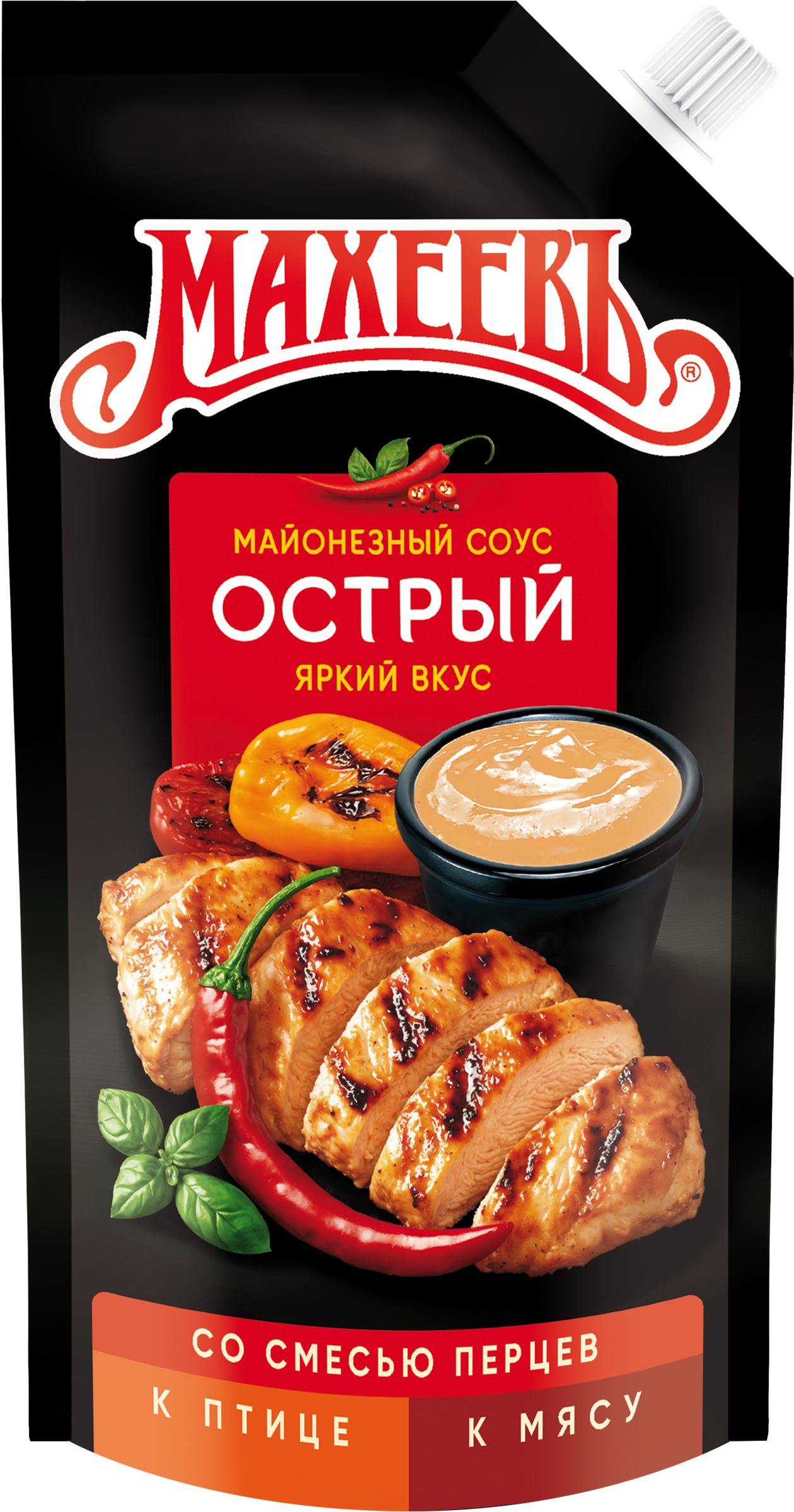 Изображение товара Соус майонезный МАХЕЕВЪ Острый 50,5% с пикантным вкусом, 200г Изображение товара Соус майонезный МАХЕЕВЪ Острый 50,5% с пикантным вкусом, 200г