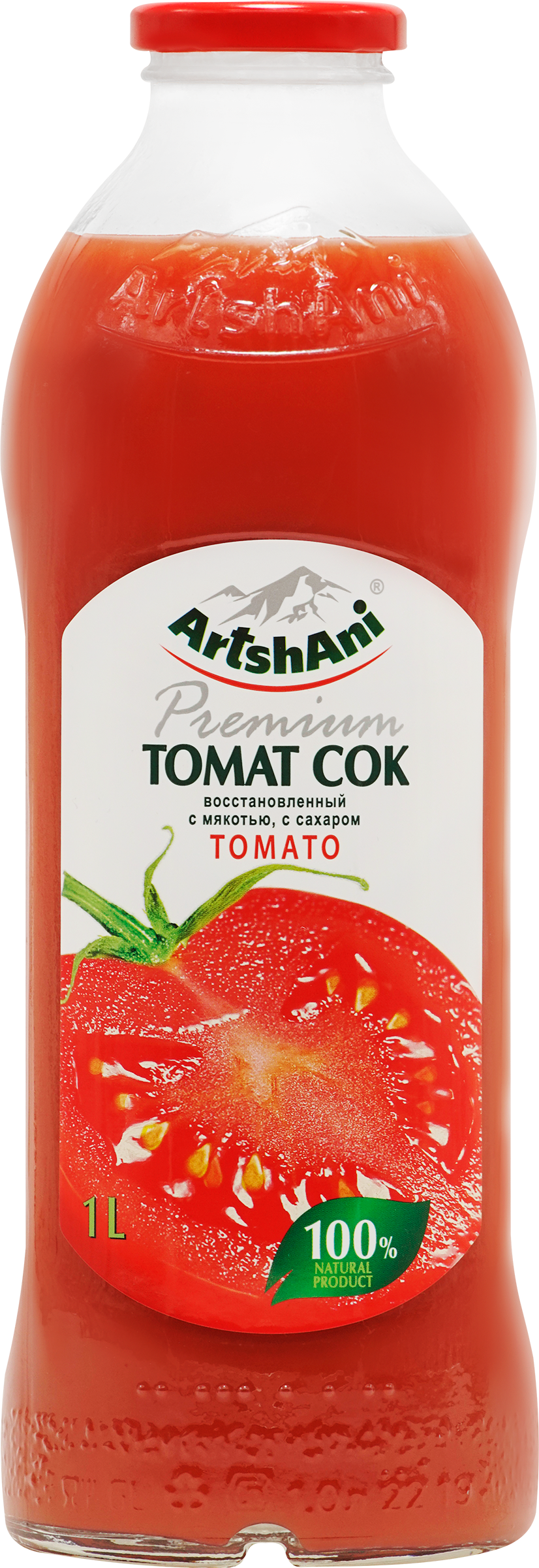 Изображение товара Сок ARTSHANI Томатный восстановленный с мякотью, с сахаром, 1л Изображение товара Сок ARTSHANI Томатный восстановленный с мякотью, с сахаром, 1л