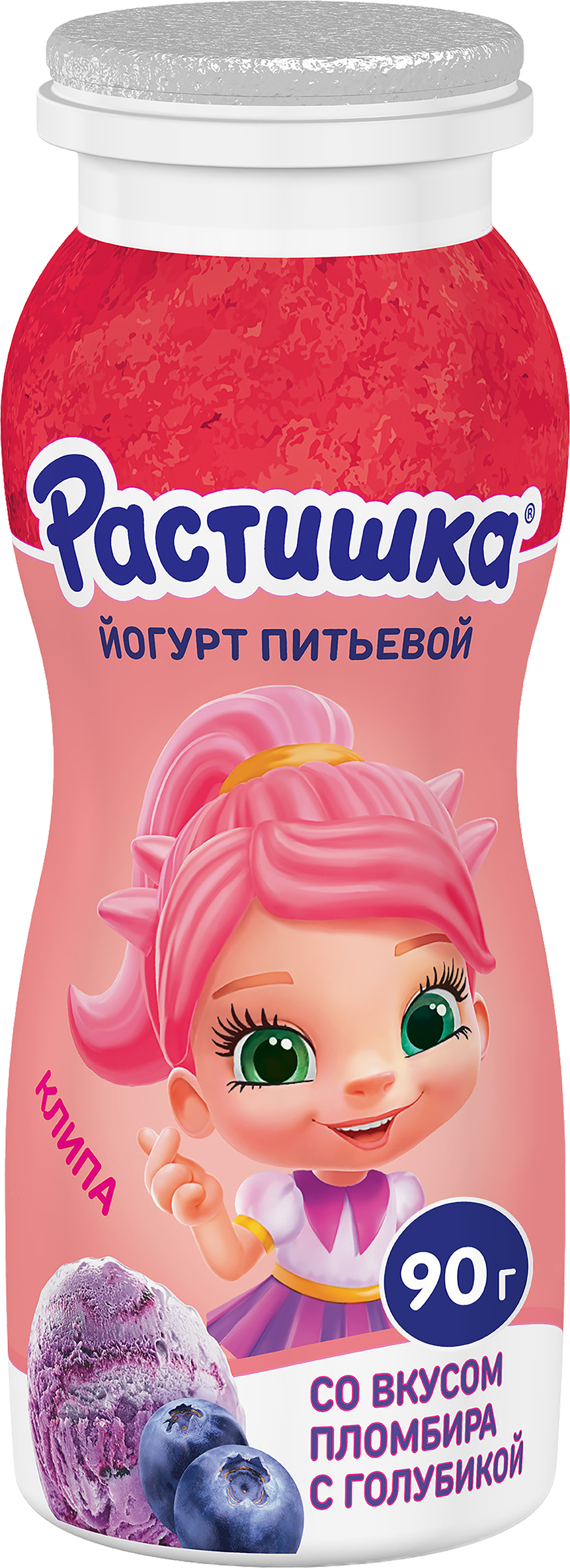 Изображение товара Йогурт питьевой для детей РАСТИШКА Пломбир с голубикой 1,6% обогащенный, без змж, 90г Изображение товара Йогурт питьевой для детей РАСТИШКА Пломбир с голубикой 1,6% обогащенный, без змж, 90г