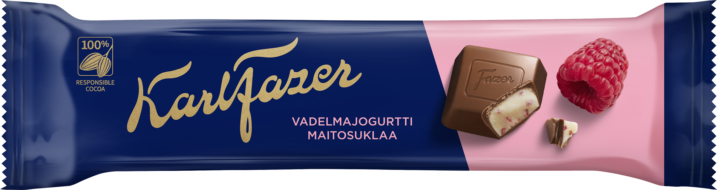 Изображение товара Шоколадный батончик KARL FAZER с малиново-йогуртовой начинкой 37г
