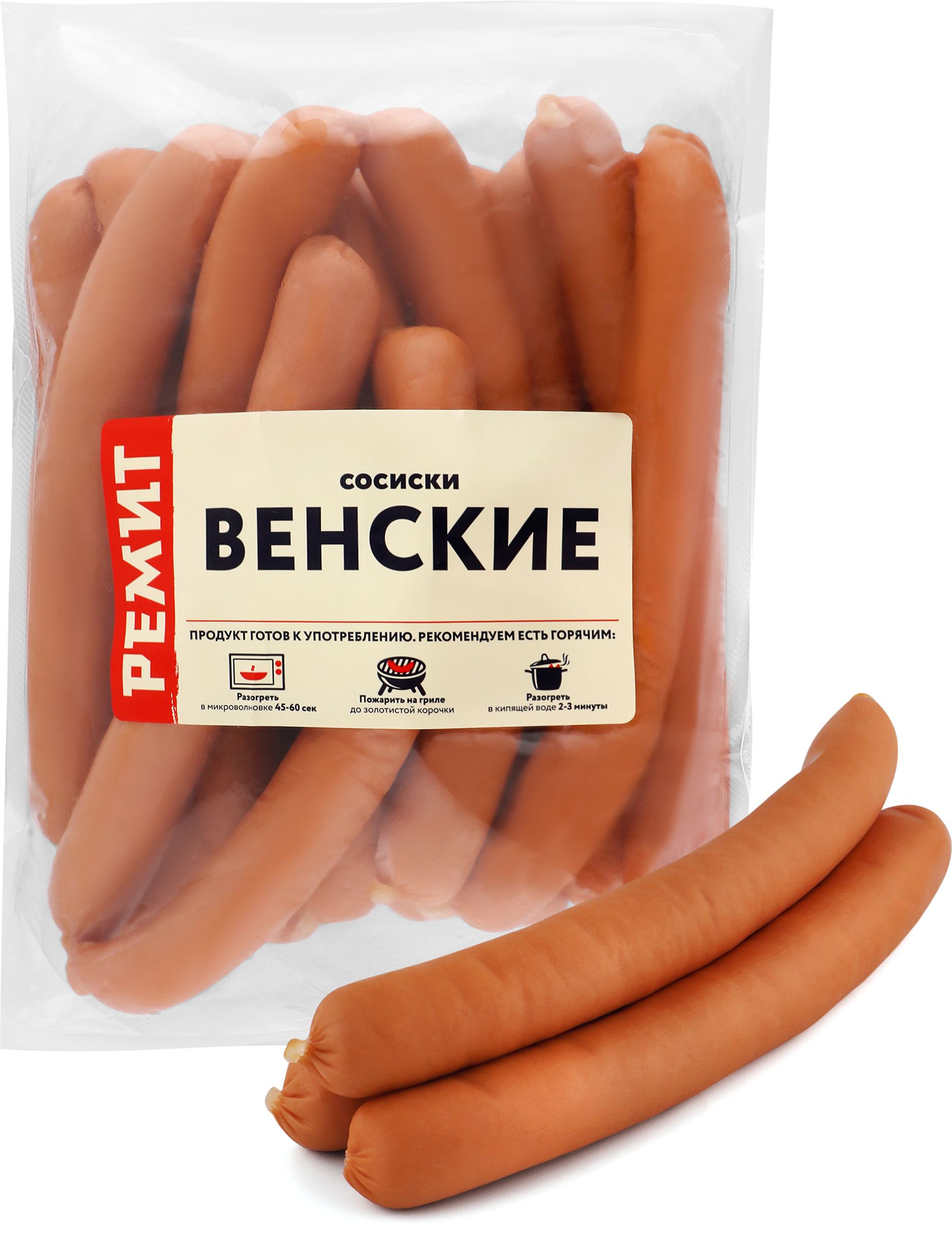 Изображение товара Сосиски РЕМИТ Венские весовые классические вареные натуральная оболочка Изображение товара Сосиски РЕМИТ Венские весовые классические вареные натуральная оболочка