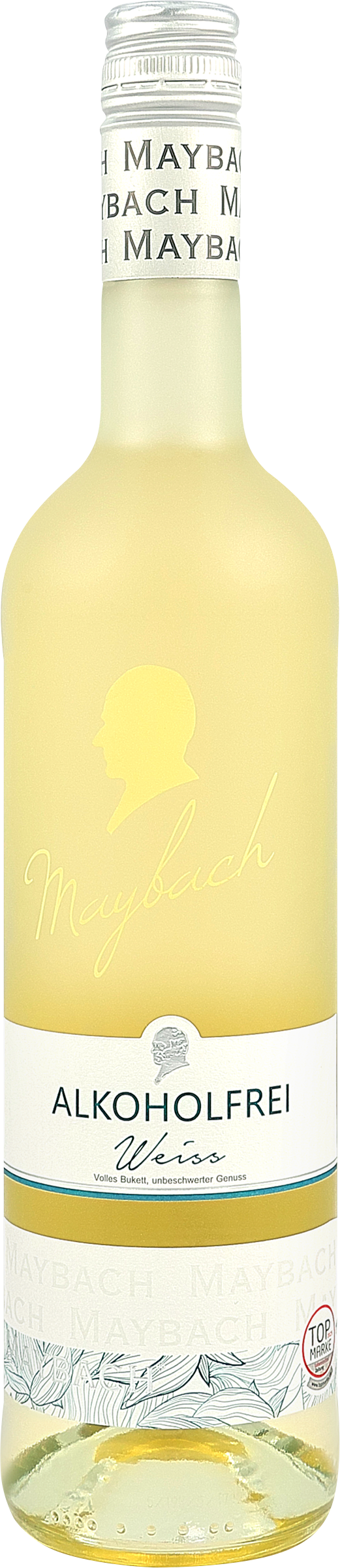 Изображение товара Вино безалкогольное MAYBACH белое полусухое, 0.75л