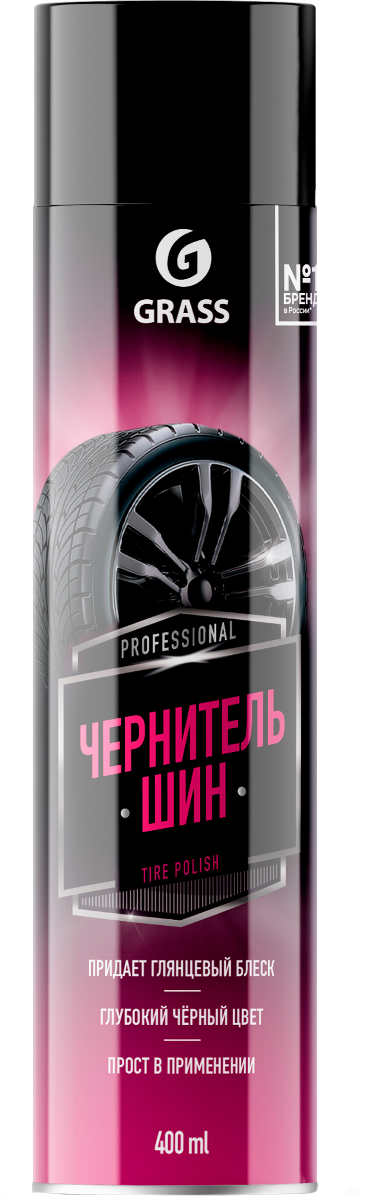 Изображение товара Чернитель шин GRASS Tire Polish, аэрозоль, Арт. 110546, 400мл