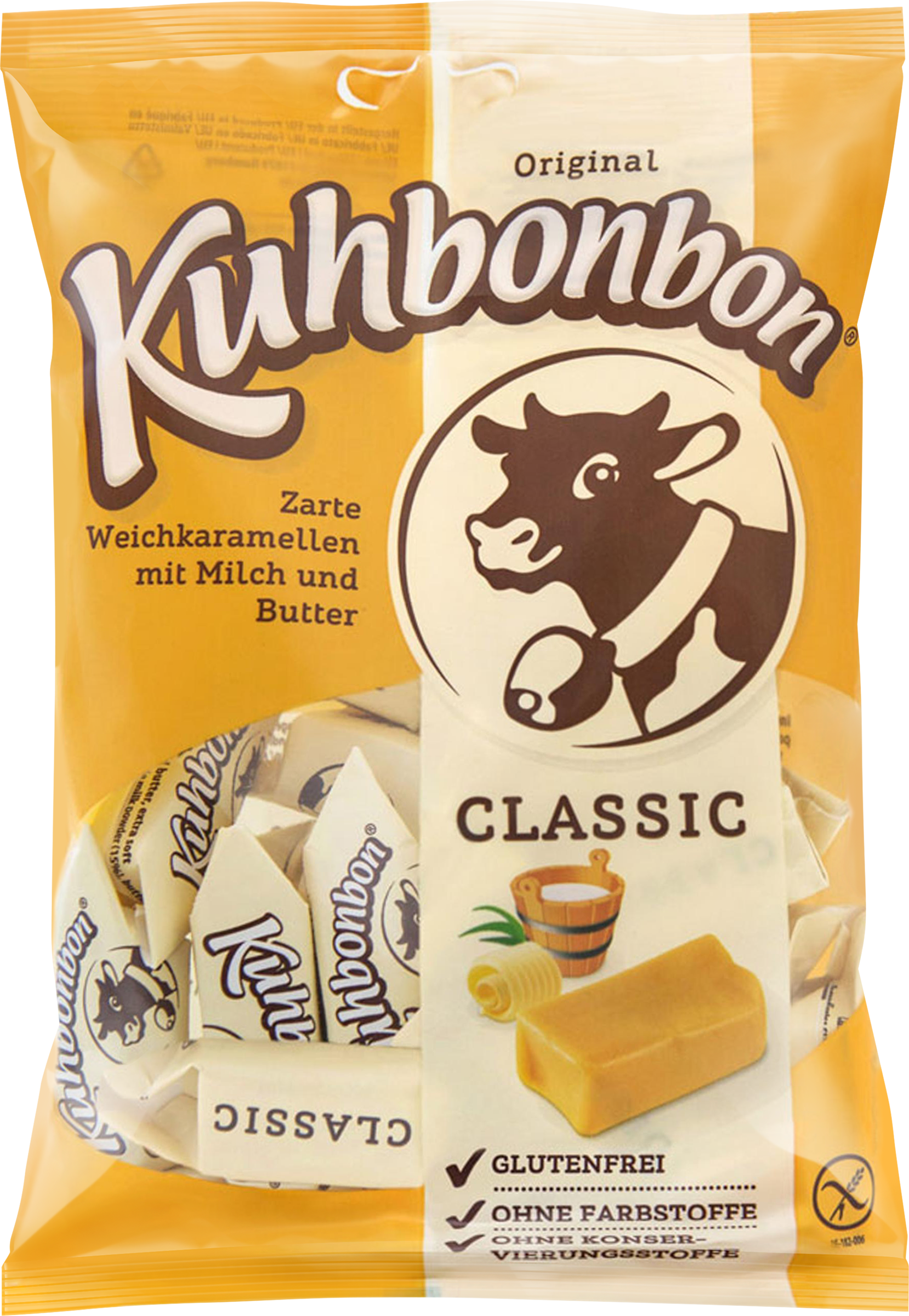 Изображение товара Карамель KUHBONBON Classic сливочная 200г мягкая натуральная сладость Изображение товара Карамель KUHBONBON Classic сливочная 200г мягкая натуральная сладость