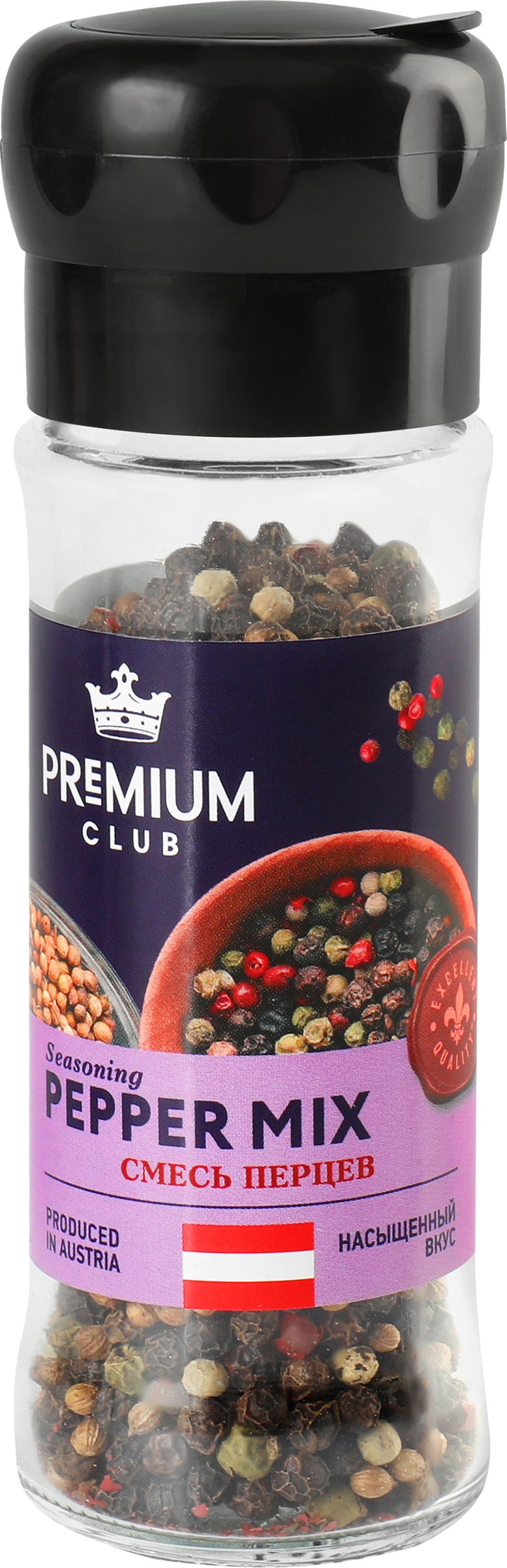 Изображение товара Смесь перцев PREMIUM CLUB мельница 45г для вкусных блюд
