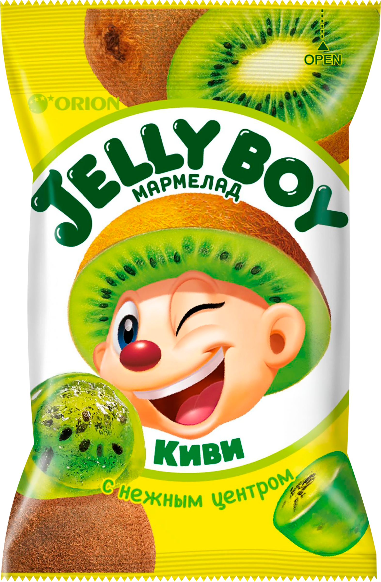 Изображение товара Мармелад жевательный ORION Jelly Boy со вкусом киви 66г