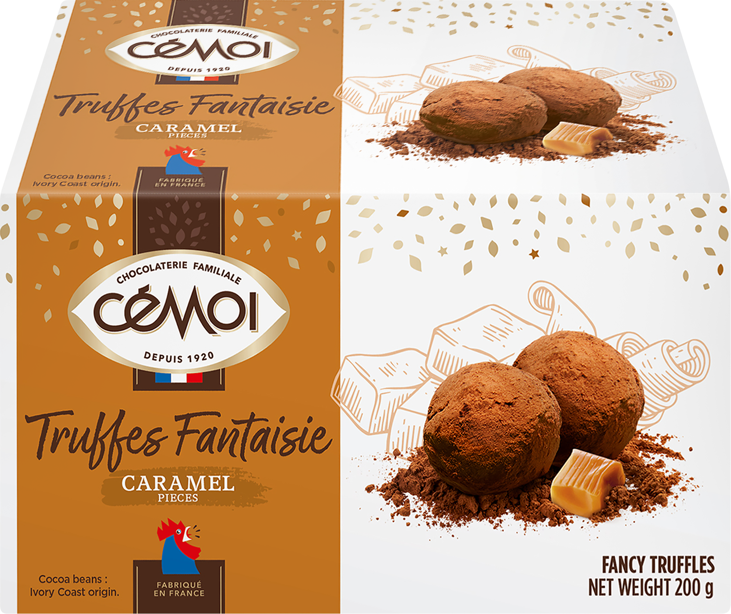 Изображение товара Конфеты CEMOI Шоколадные трюфели со вкусом карамели 200г Изображение товара Конфеты CEMOI Шоколадные трюфели со вкусом карамели 200г
