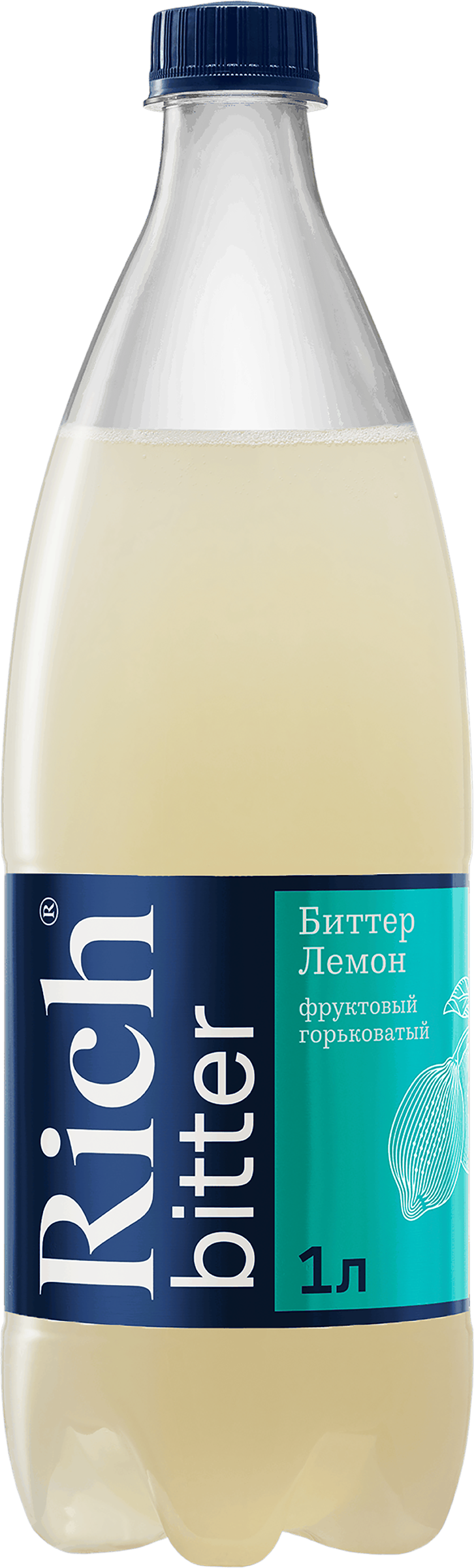 Изображение товара Напиток RICH Биттер Лемон сильногазированный, 1л Изображение товара Напиток RICH Биттер Лемон сильногазированный, 1л
