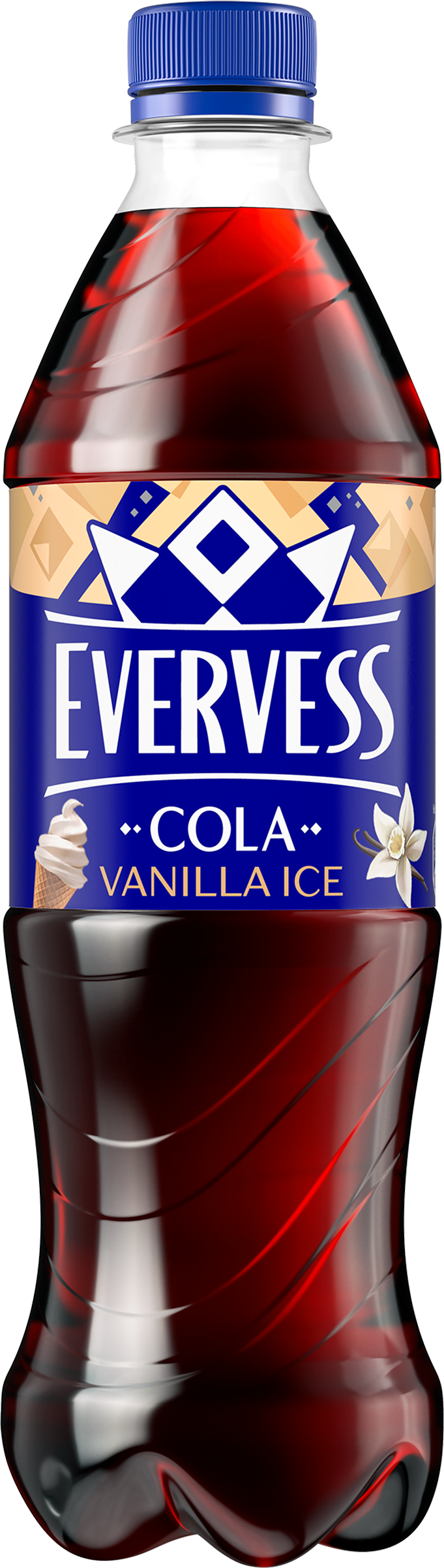Изображение товара Газированный напиток EVERVESS Cola Vanilla Ice Ванильное мороженое 0.5л Изображение товара Газированный напиток EVERVESS Cola Vanilla Ice Ванильное мороженое 0.5л