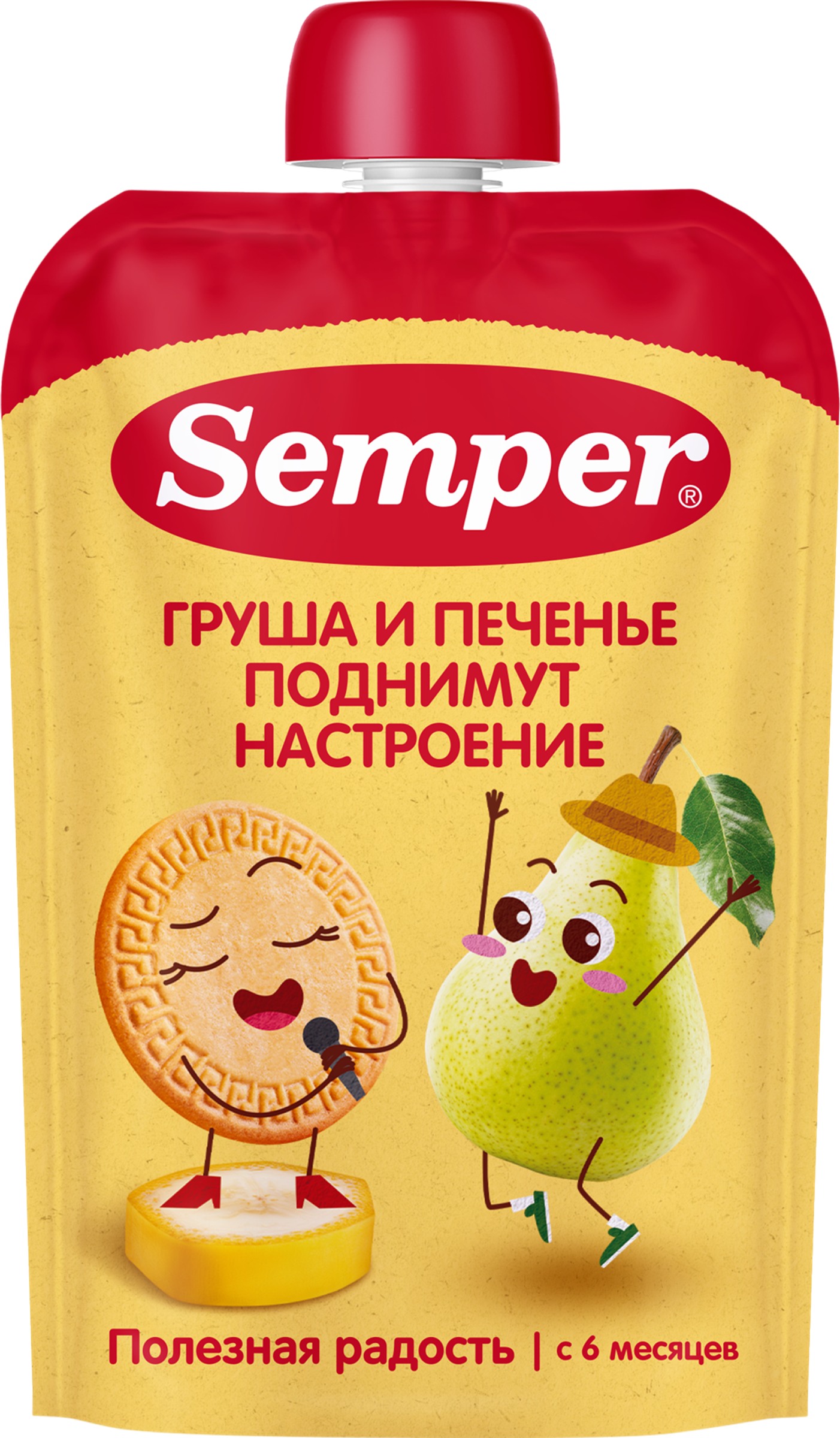 Изображение товара Пюре фруктово-злаковое SEMPER Мультифруктовое с печеньем, с 6 месяцев, 100г Изображение товара Пюре фруктово-злаковое SEMPER Мультифруктовое с печеньем, с 6 месяцев, 100г