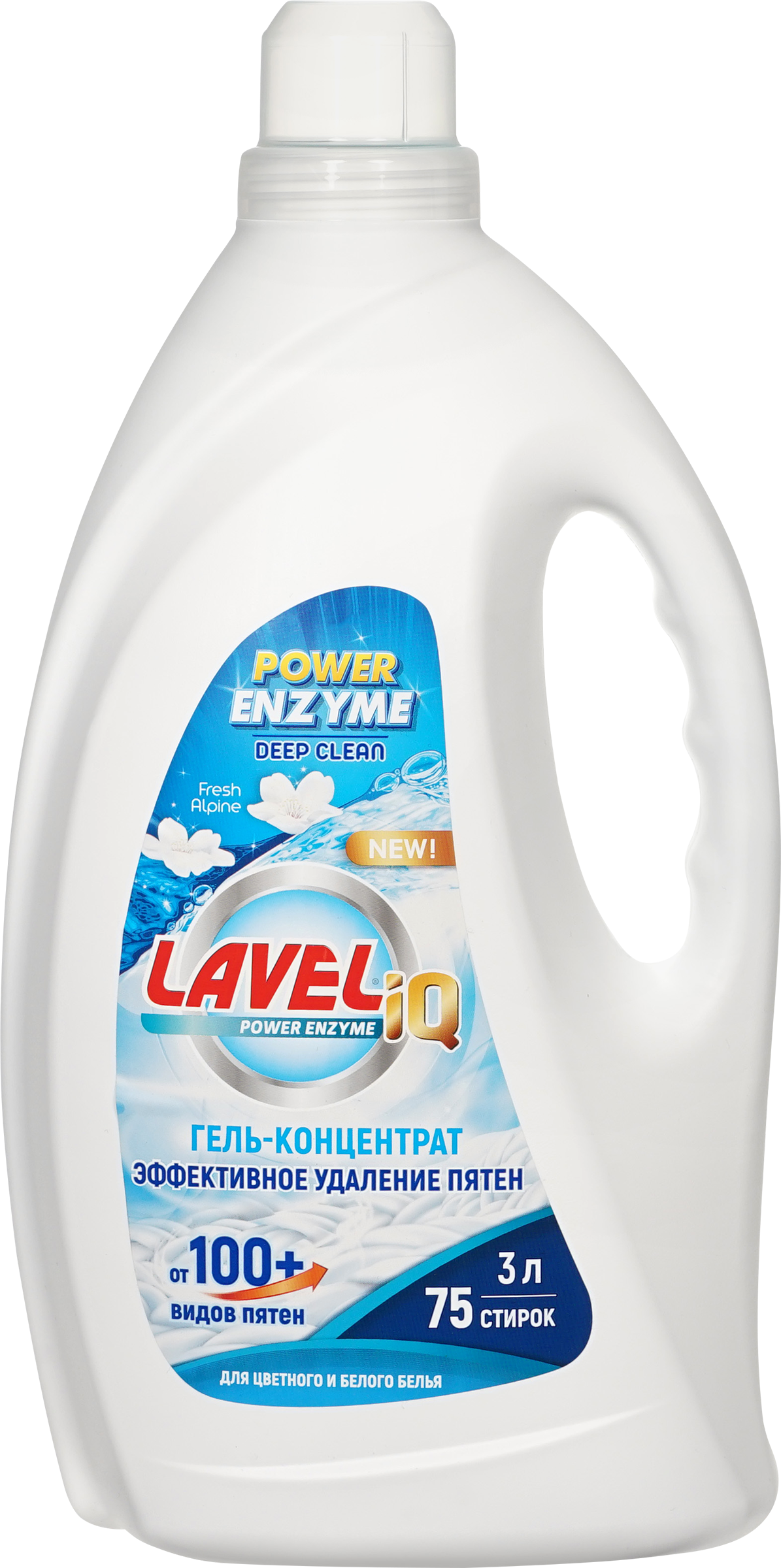 Изображение товара Гель для стирки LAVELIQ Enzyme универсальный концентрат 75 стирок 3л Изображение товара Гель для стирки LAVELIQ Enzyme универсальный концентрат 75 стирок 3л