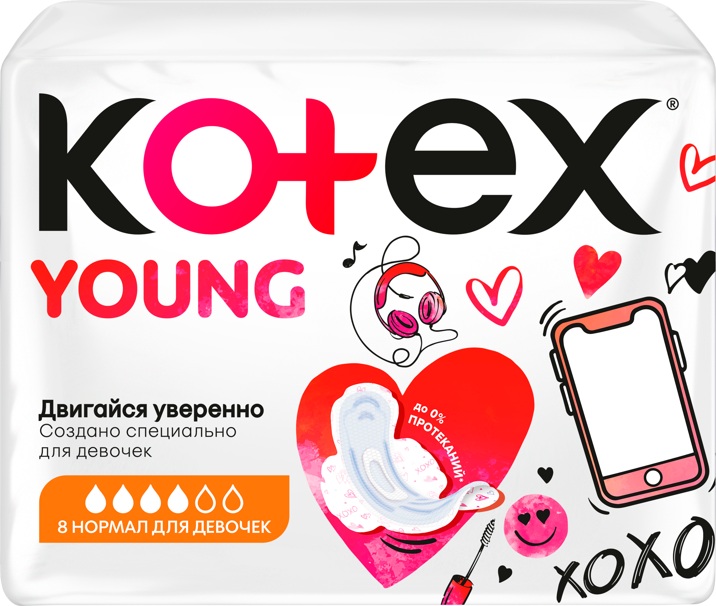 Изображение товара Прокладки KOTEX Young норм, 8шт
