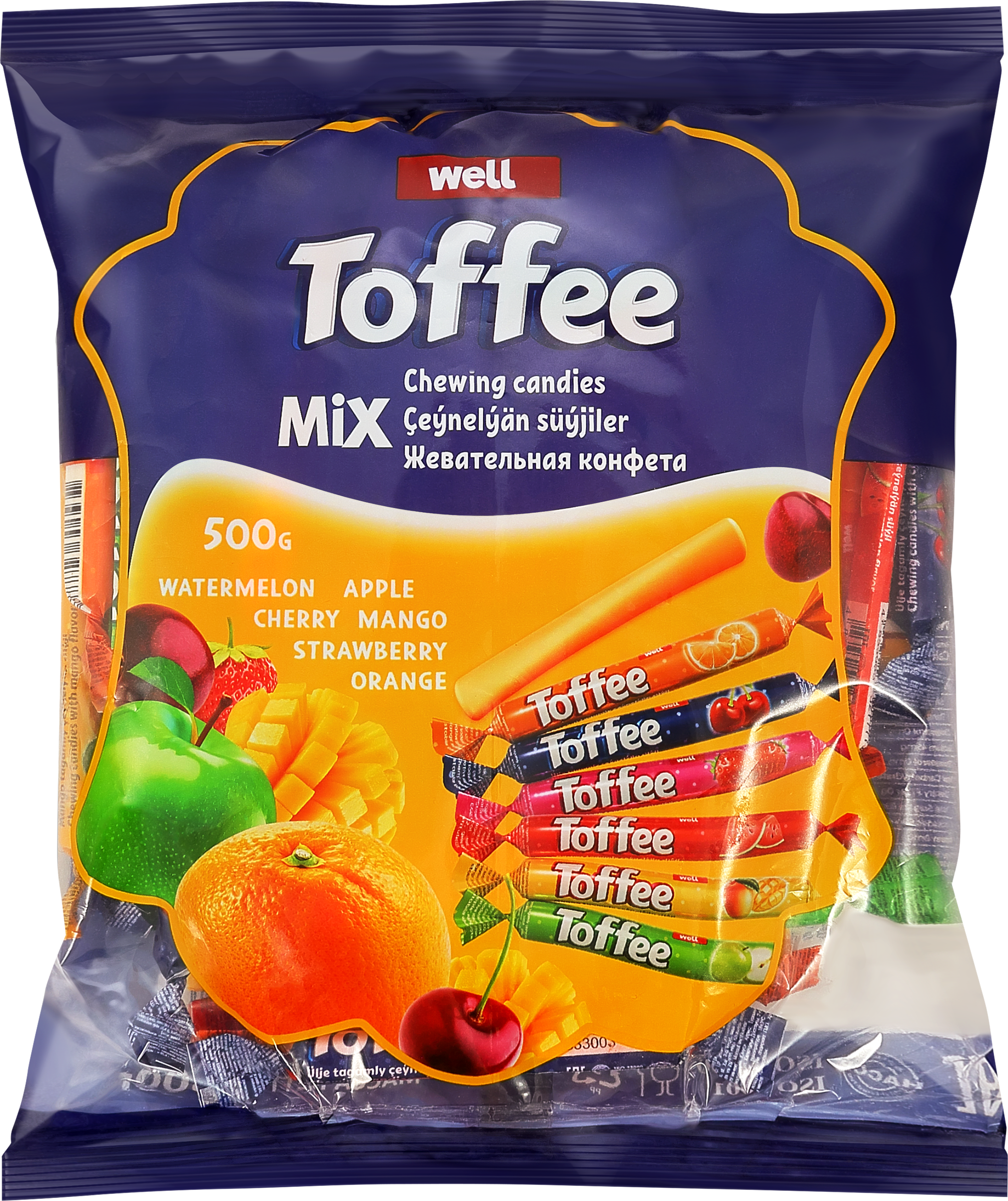 Изображение товара Конфеты жевательные TOFFEE Stick с начинкой микс, 500г Изображение товара Конфеты жевательные TOFFEE Stick с начинкой микс, 500г