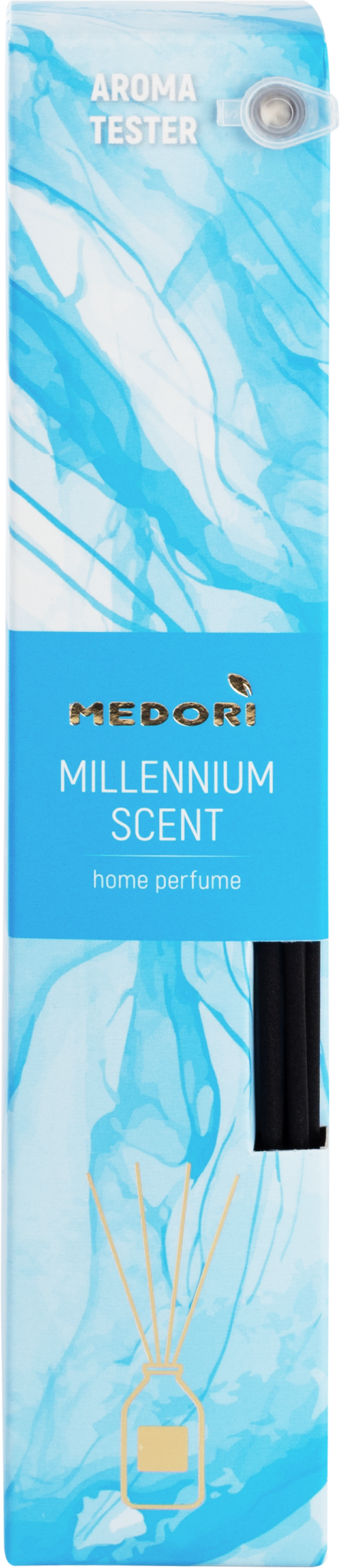 Изображение товара Диффузор MEDORI Millennium scent, с пробником аромата и фибровыми палочками, 50мл, Арт. TH-2024 Изображение товара Диффузор MEDORI Millennium scent, с пробником аромата и фибровыми палочками, 50мл, Арт. TH-2024
