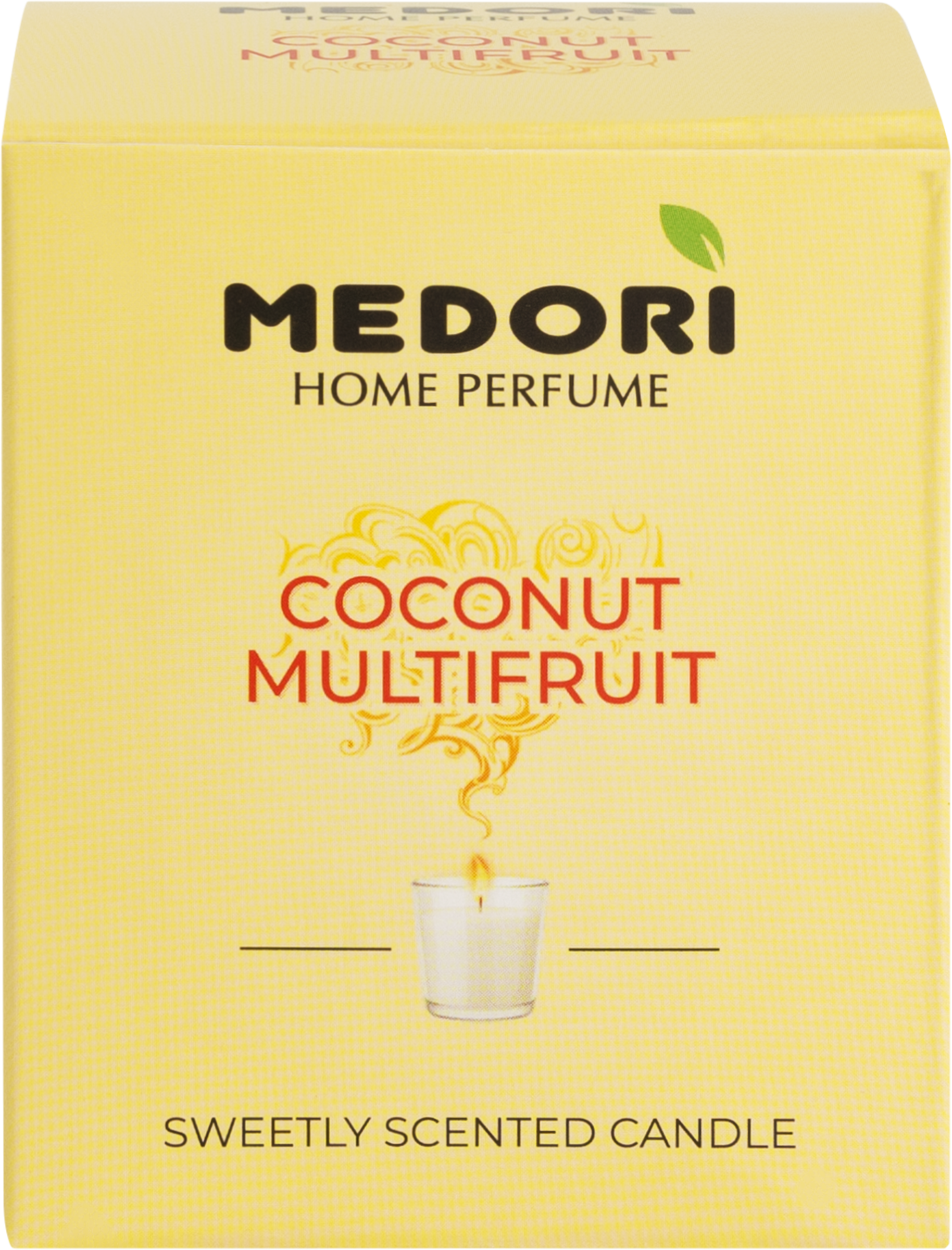 Изображение товара Свеча ароматическая MEDORI Coconut Multifruit из соевого воска 70 мл Изображение товара Свеча ароматическая MEDORI Coconut Multifruit из соевого воска 70 мл