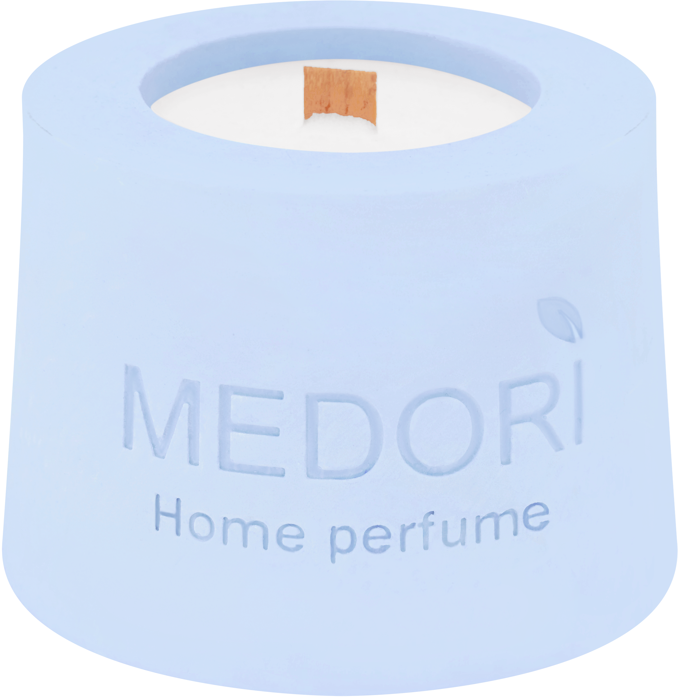 Изображение товара Ароматическая свеча MEDORI Аврора с Duo эффектом и керамическим подсвечником