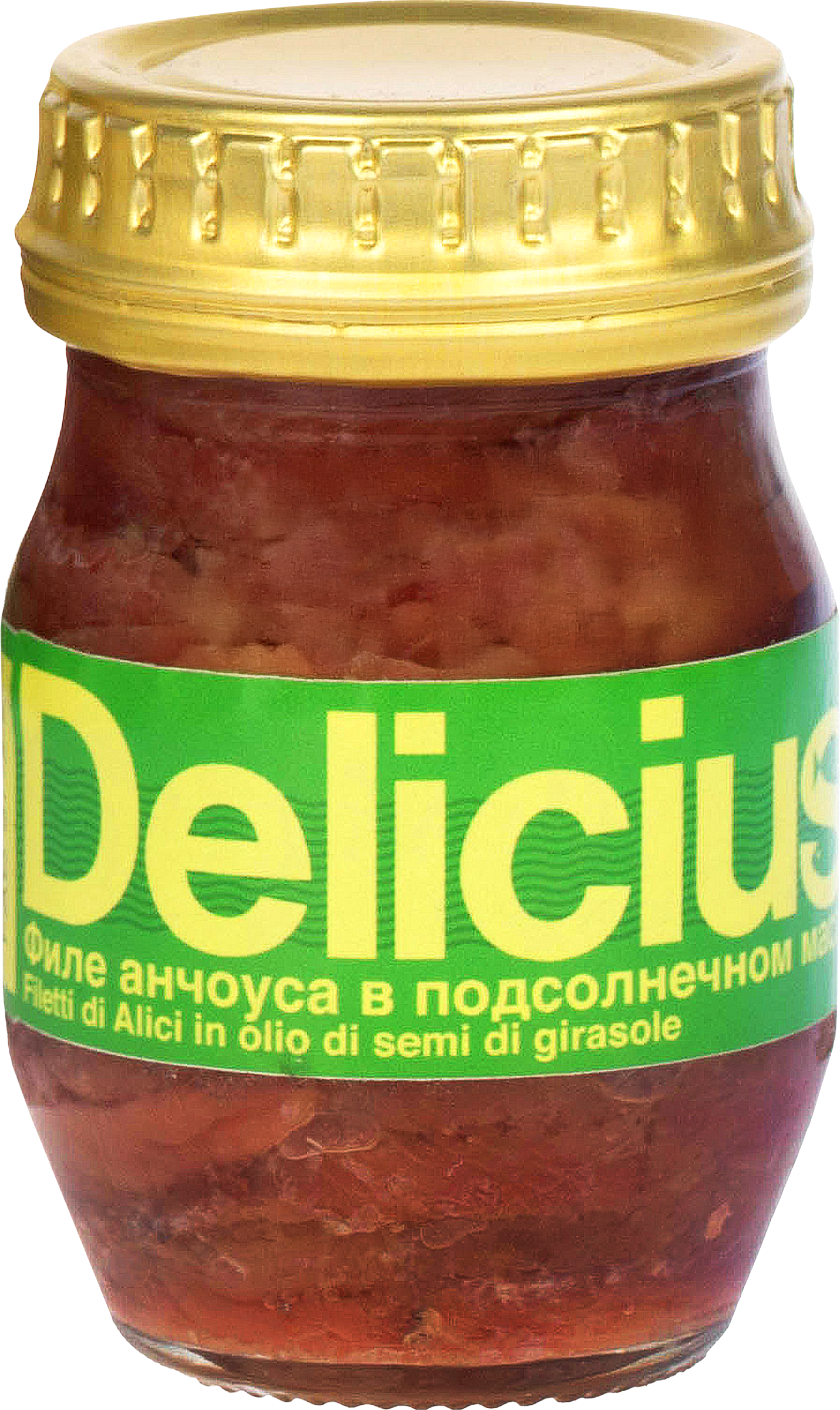 Изображение товара Анчоус DELICIUS филе в подсолнечном масле, 90г Изображение товара Анчоус DELICIUS филе в подсолнечном масле, 90г