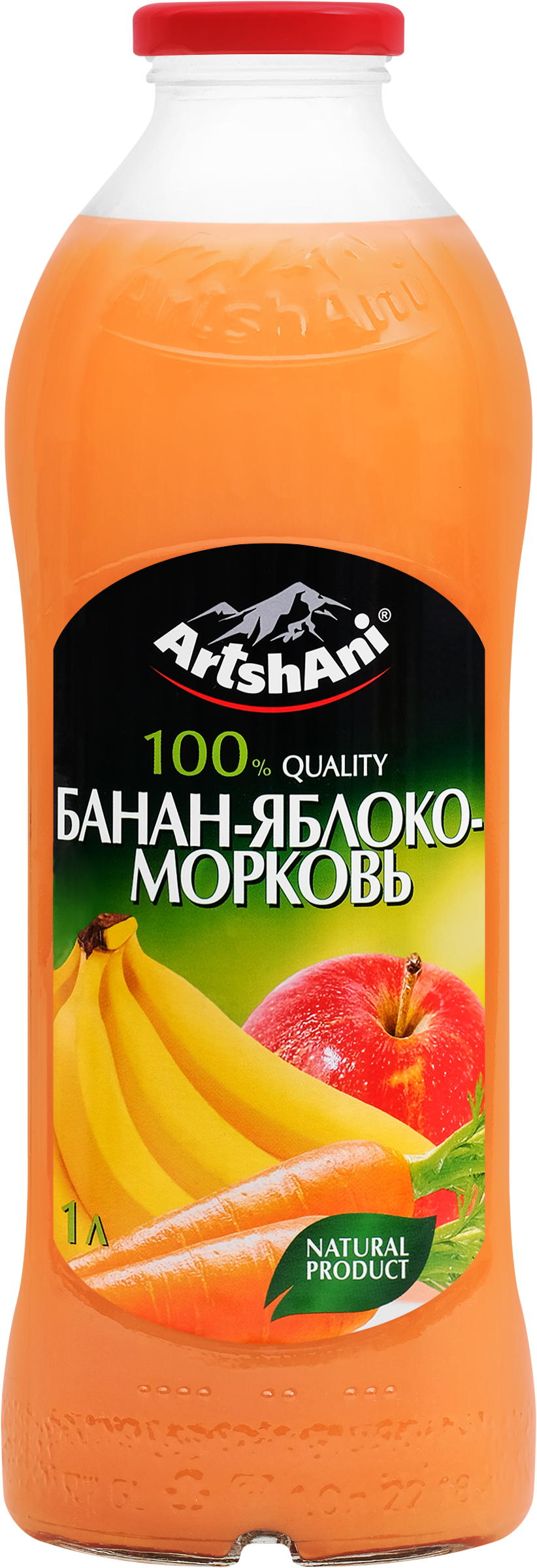 Изображение товара Нектар ARTSHANI Банан, яблоко, морковь с мякотью, с 3 лет, 1л Изображение товара Нектар ARTSHANI Банан, яблоко, морковь с мякотью, с 3 лет, 1л