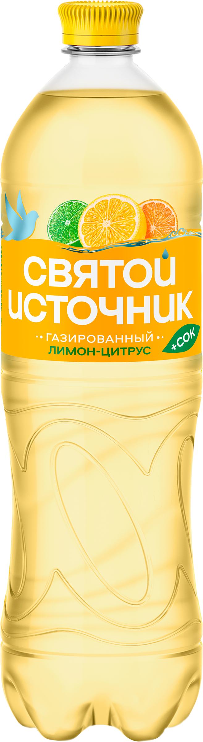 Изображение товара Вода+Сок СВЯТОЙ ИСТОЧНИК Вода Лимон-цитрус, газированная, 1л Изображение товара Вода+Сок СВЯТОЙ ИСТОЧНИК Вода Лимон-цитрус, газированная, 1л