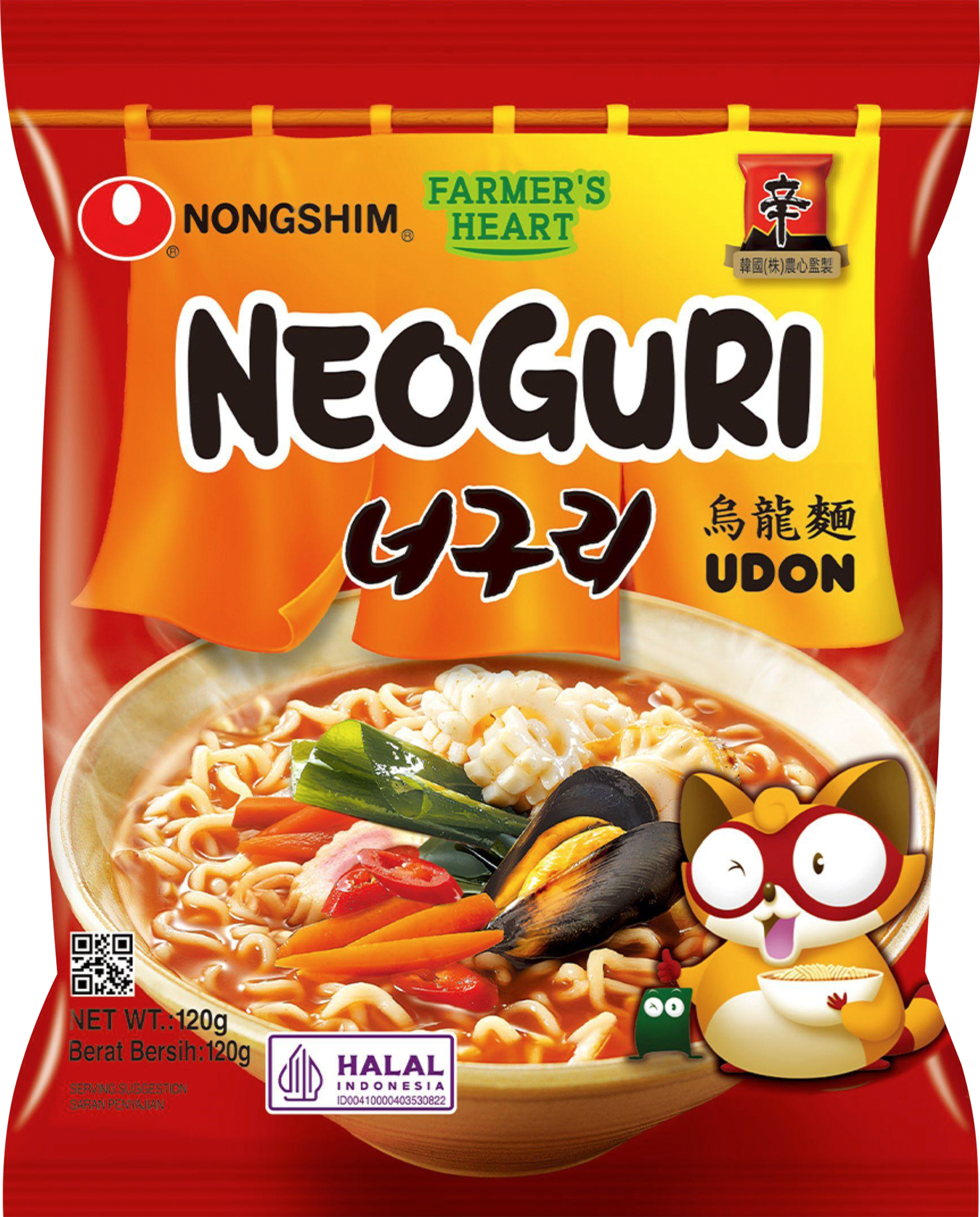 Изображение товара Лапша NONGSHIM Неогури с морепродуктами, острая 120г для быстрого приготовления Изображение товара Лапша NONGSHIM Неогури с морепродуктами, острая 120г для быстрого приготовления