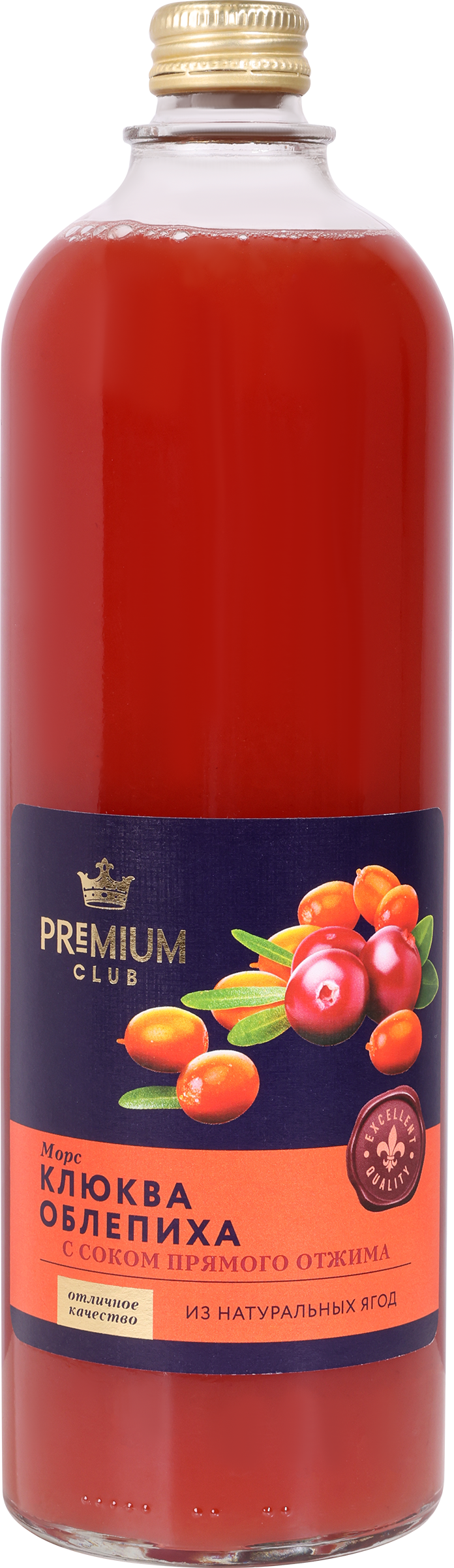 Изображение товара Морс PREMIUM CLUB Клюква и облепиха 0,98л натуральный напиток для всей семьи Изображение товара Морс PREMIUM CLUB Клюква и облепиха 0,98л натуральный напиток для всей семьи
