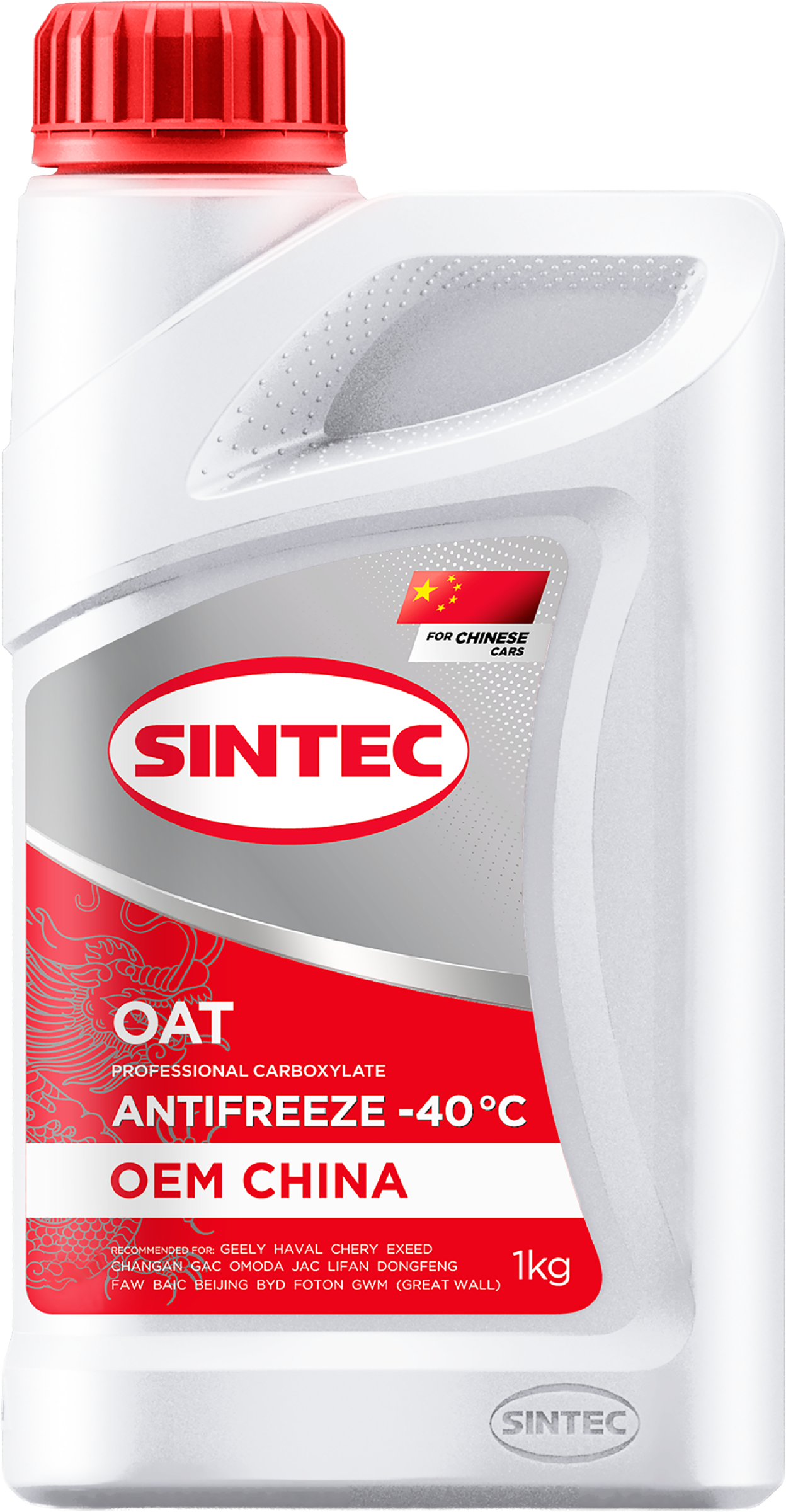 Изображение товара Антифриз SINTEC Oem China OAT red до -40, 1кг