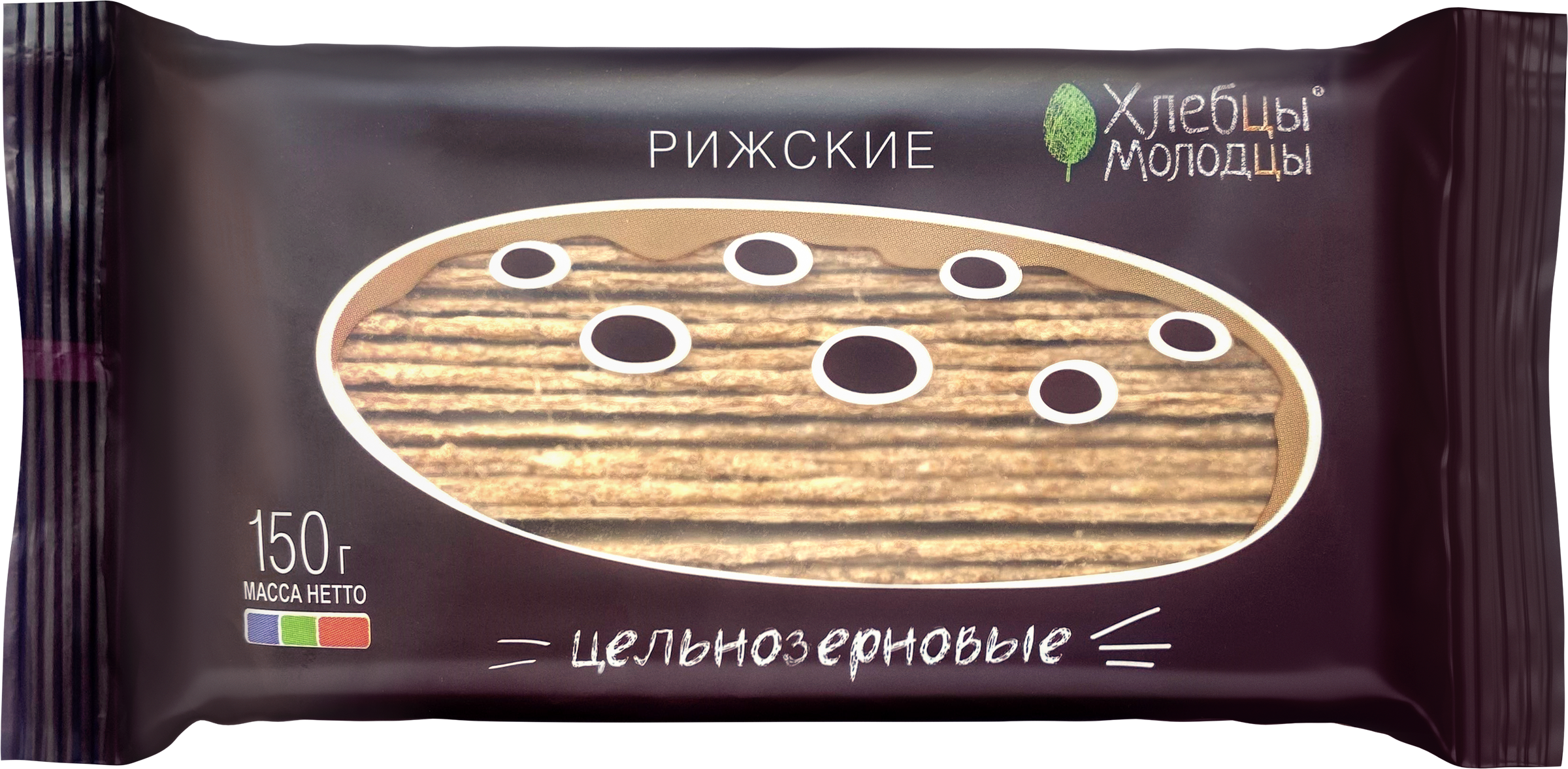 Изображение товара Здоровые цельнозерновые хлебцы ХЛЕБЦЫ-МОЛОДЦЫ с кориандром, 150г