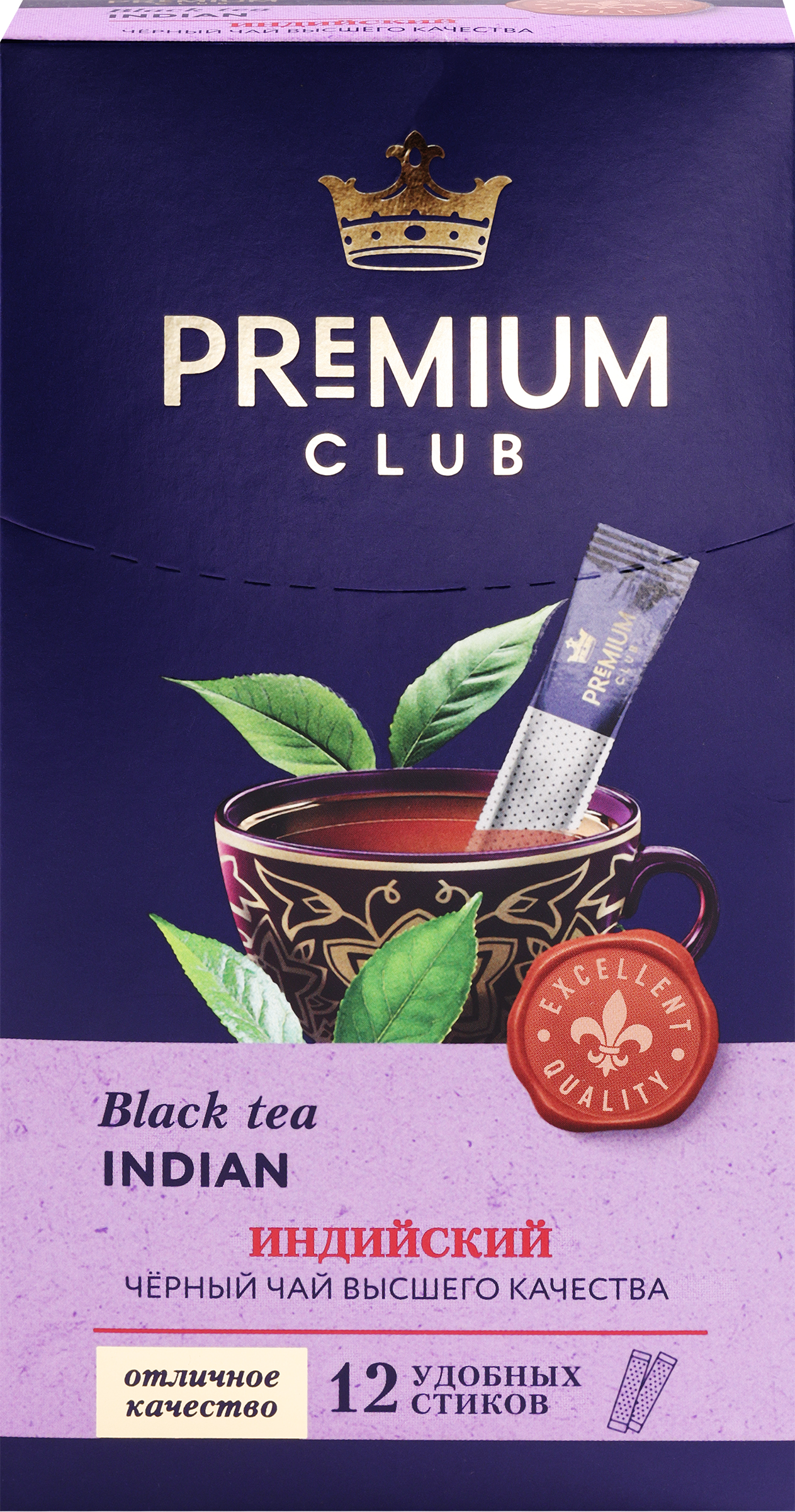 Изображение товара Чай черный PREMIUM CLUB, 12шт Изображение товара Чай черный PREMIUM CLUB, 12шт