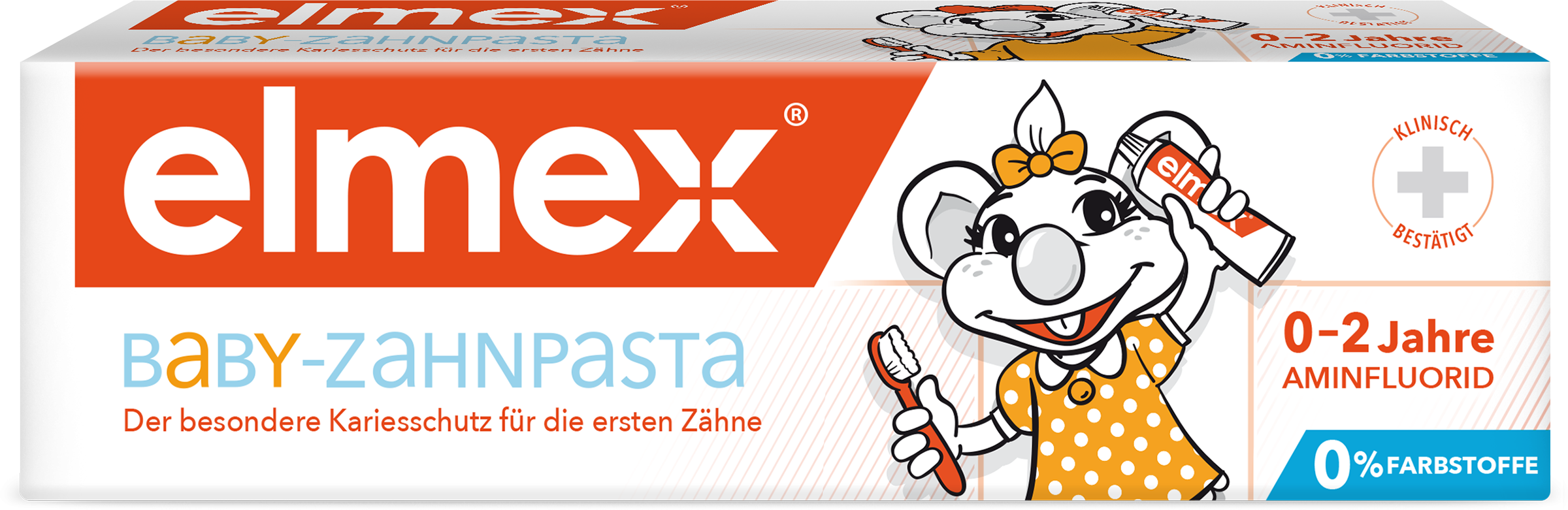 Изображение товара Детская зубная паста COLGATE Elmex Baby защита от кариеса 0-2 года 50мл
