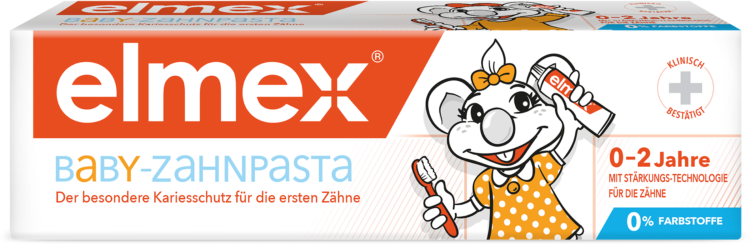 Изображение товара Зубная паста детская COLGATE Elmex Baby защита от кариеса, 0–2 года, 50мл Изображение товара Зубная паста детская COLGATE Elmex Baby защита от кариеса, 0–2 года, 50мл