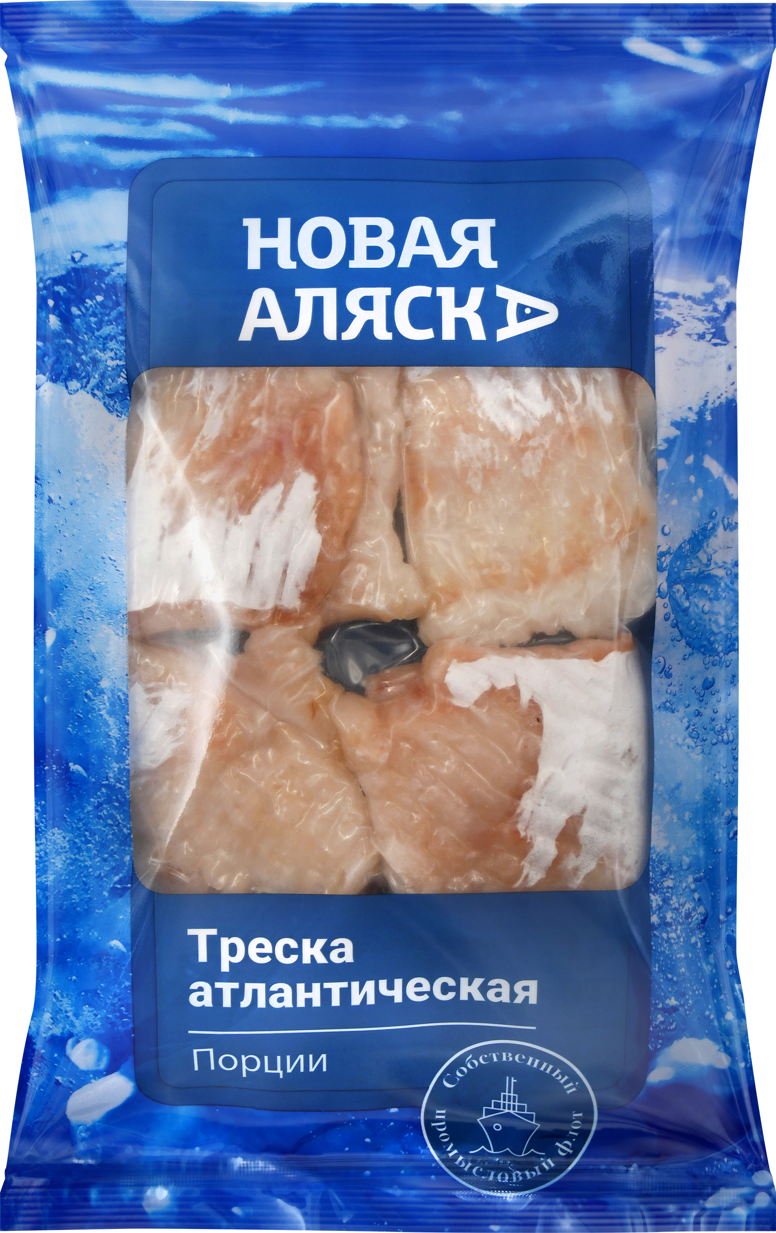 Изображение товара Треска Атлантическая замороженная НОВАЯ АЛЯСКА филе порционное без кожи, 400г Изображение товара Треска Атлантическая замороженная НОВАЯ АЛЯСКА филе порционное без кожи, 400г