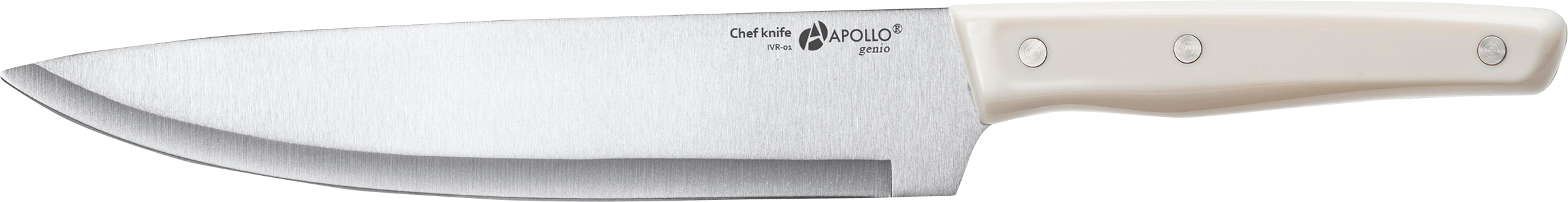 Изображение товара Поварской нож APOLLO Genio Ivory 20см из нержавеющей стали для кухни Изображение товара Поварской нож APOLLO Genio Ivory 20см из нержавеющей стали для кухни