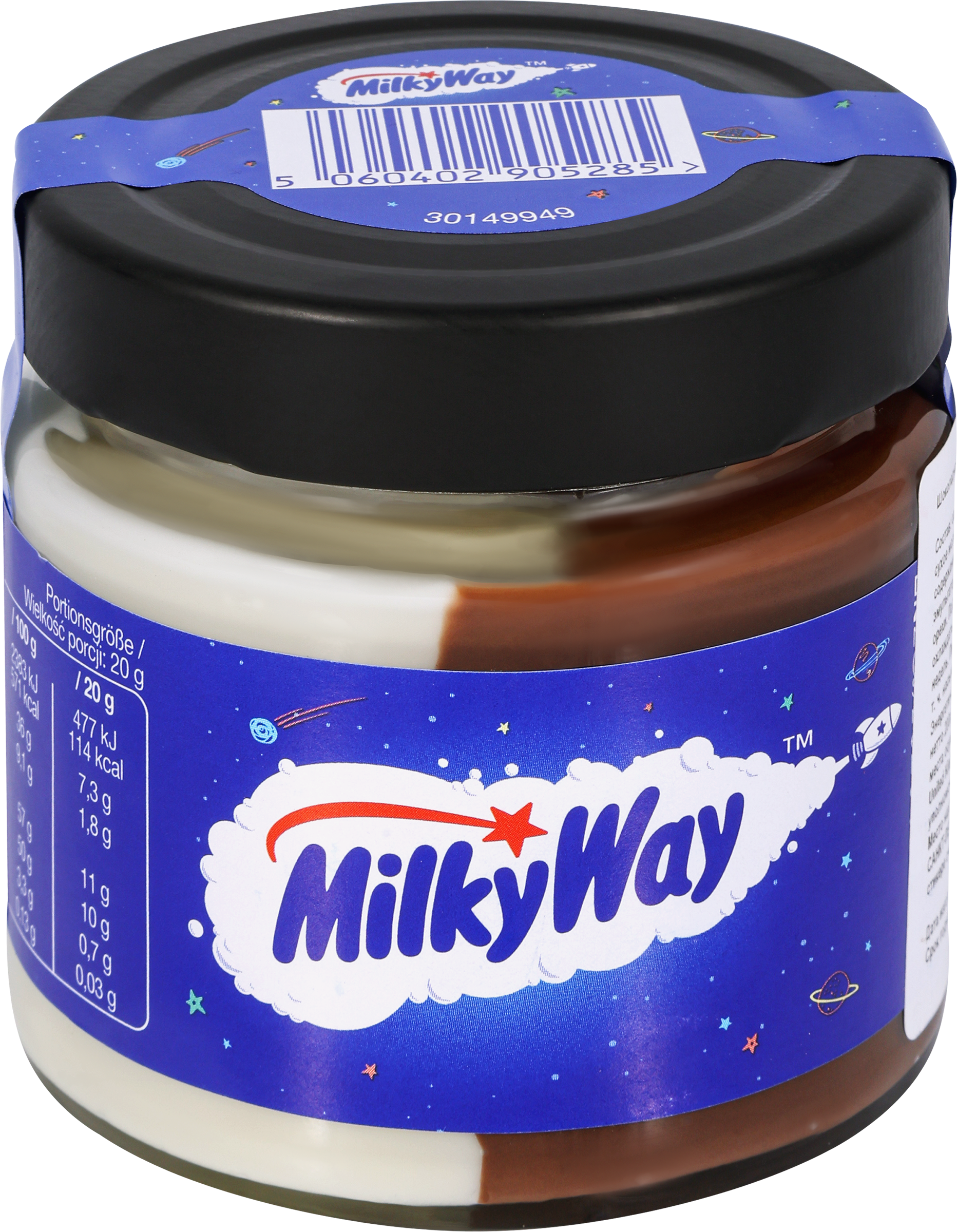 Изображение товара Паста шоколадная MILKY WAY 200г с белым и молочным шоколадом Изображение товара Паста шоколадная MILKY WAY 200г с белым и молочным шоколадом