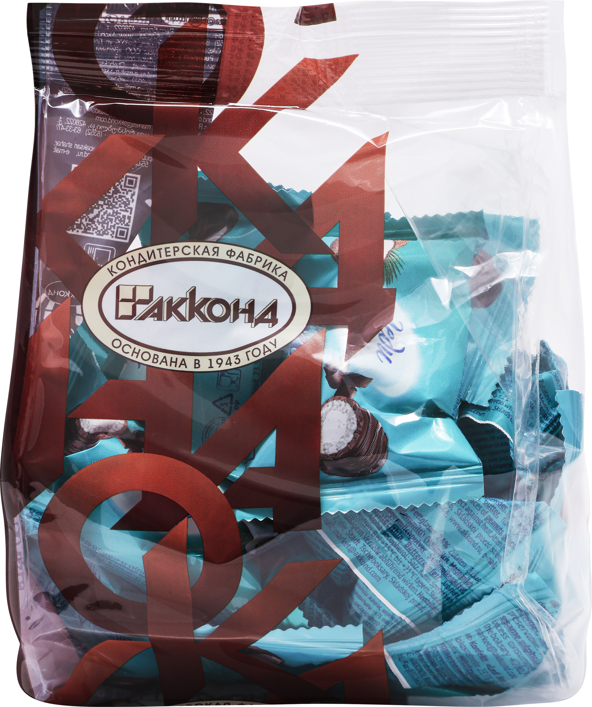 Изображение товара Конфеты АККОНД Леди Ночь с курагой 500г