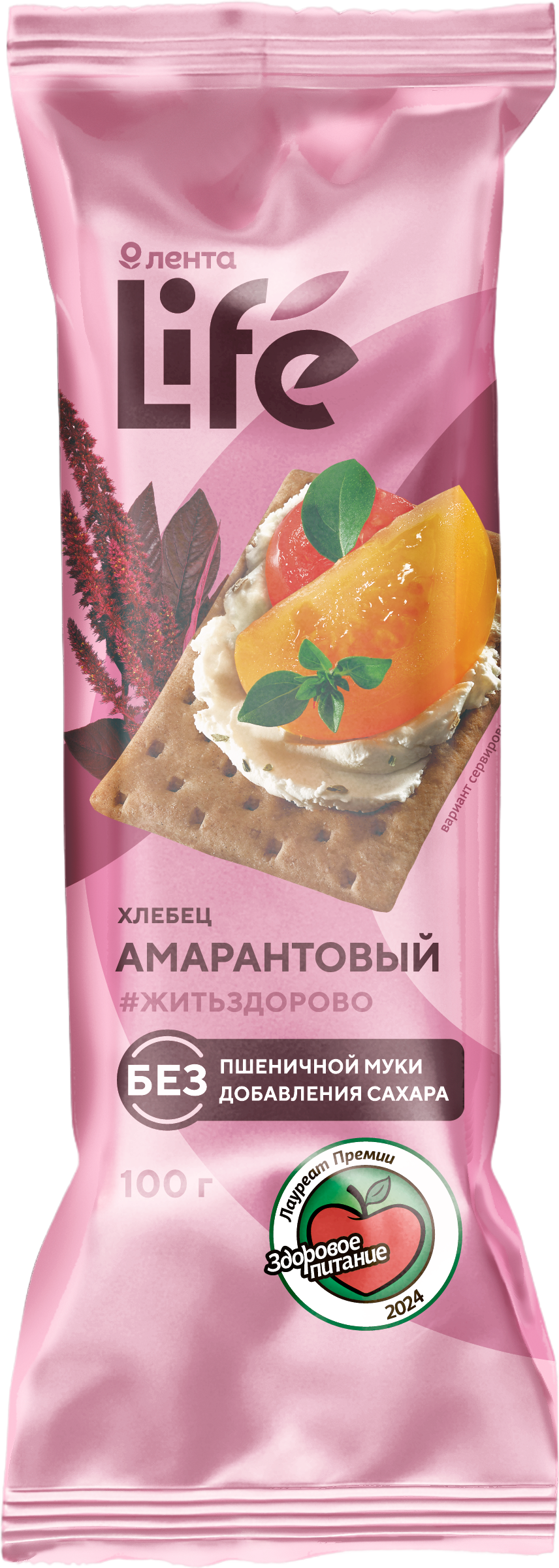 Изображение товара Хлебец ЛЕНТА LIFE Амарантовый, 100г Изображение товара Хлебец ЛЕНТА LIFE Амарантовый, 100г