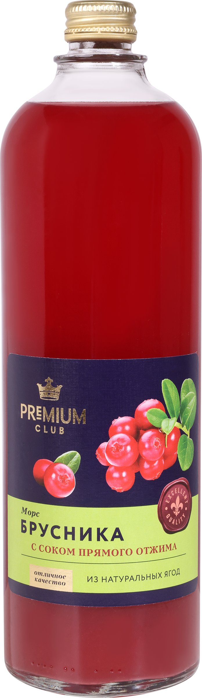 Изображение товара Морс PREMIUM СLUB Брусничный, 0.98л Изображение товара Морс PREMIUM СLUB Брусничный, 0.98л