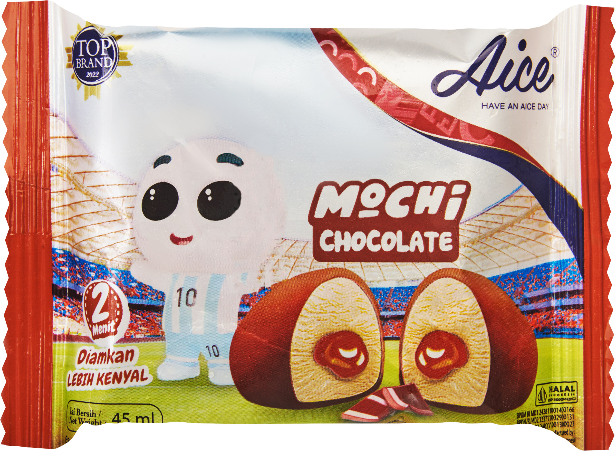 Изображение товара Молочное шоколадное мороженое AICE Моти, 40г, лакомство в форме шариков