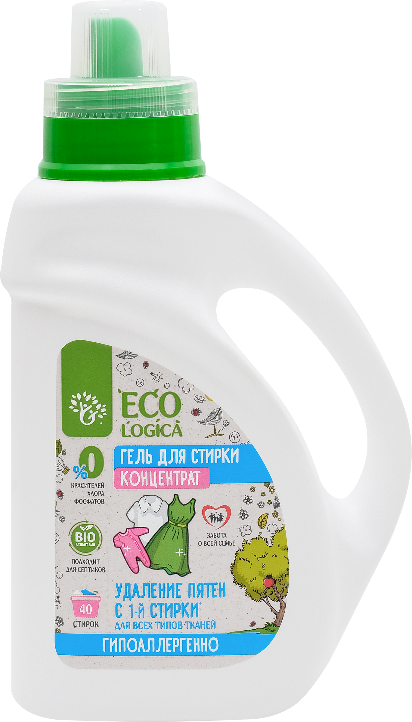 Изображение товара Гель для стирки ECOLOGICA универсальный 1л - экологичное и бережное средство