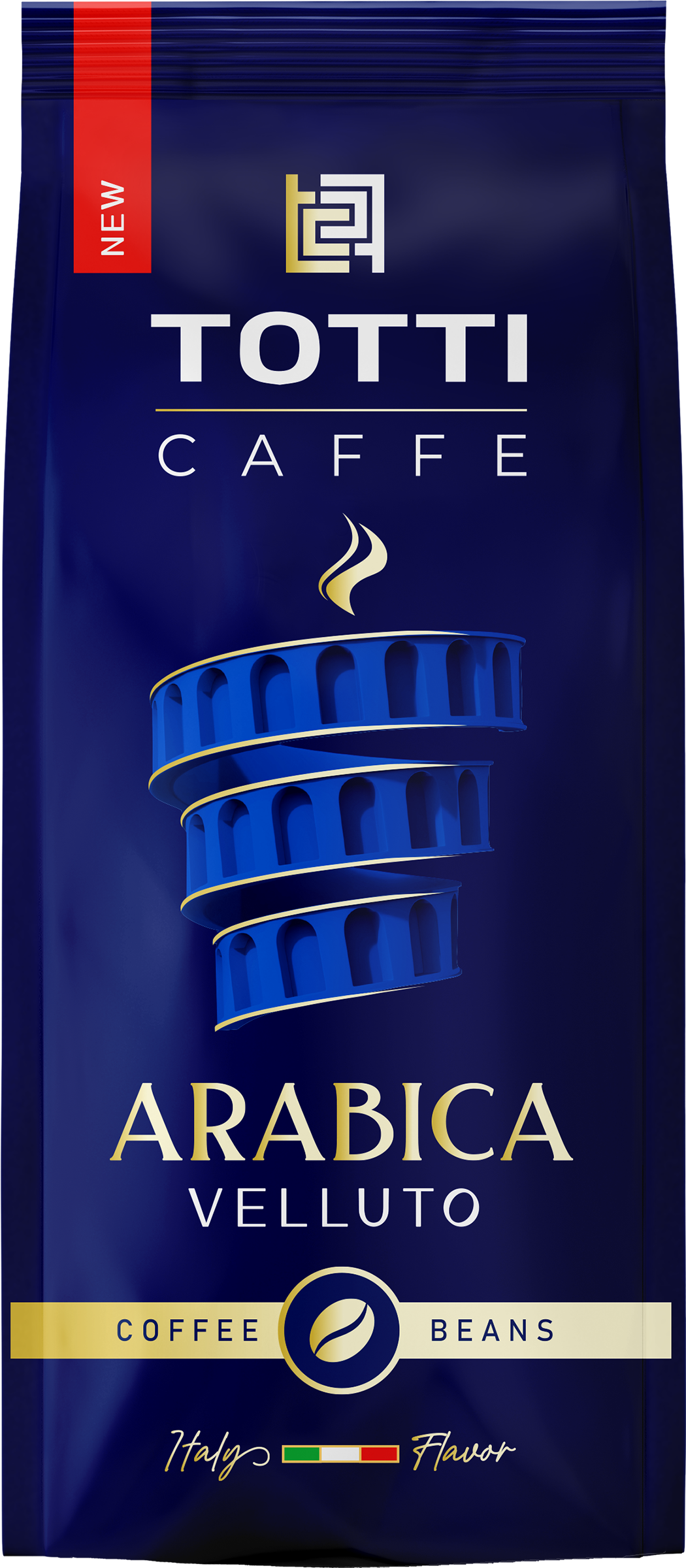 Изображение товара Кофе зерновой TOTTI Caffe Arabica Velluto 200г для ароматного кофе Изображение товара Кофе зерновой TOTTI Caffe Arabica Velluto 200г для ароматного кофе