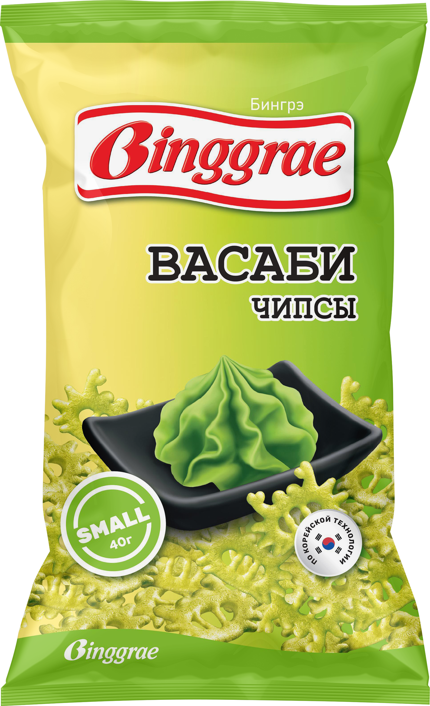 Изображение товара Чипсы пшеничные БИНГРЭ Васаби 40г острые хрустящие снеки Изображение товара Чипсы пшеничные БИНГРЭ Васаби 40г острые хрустящие снеки