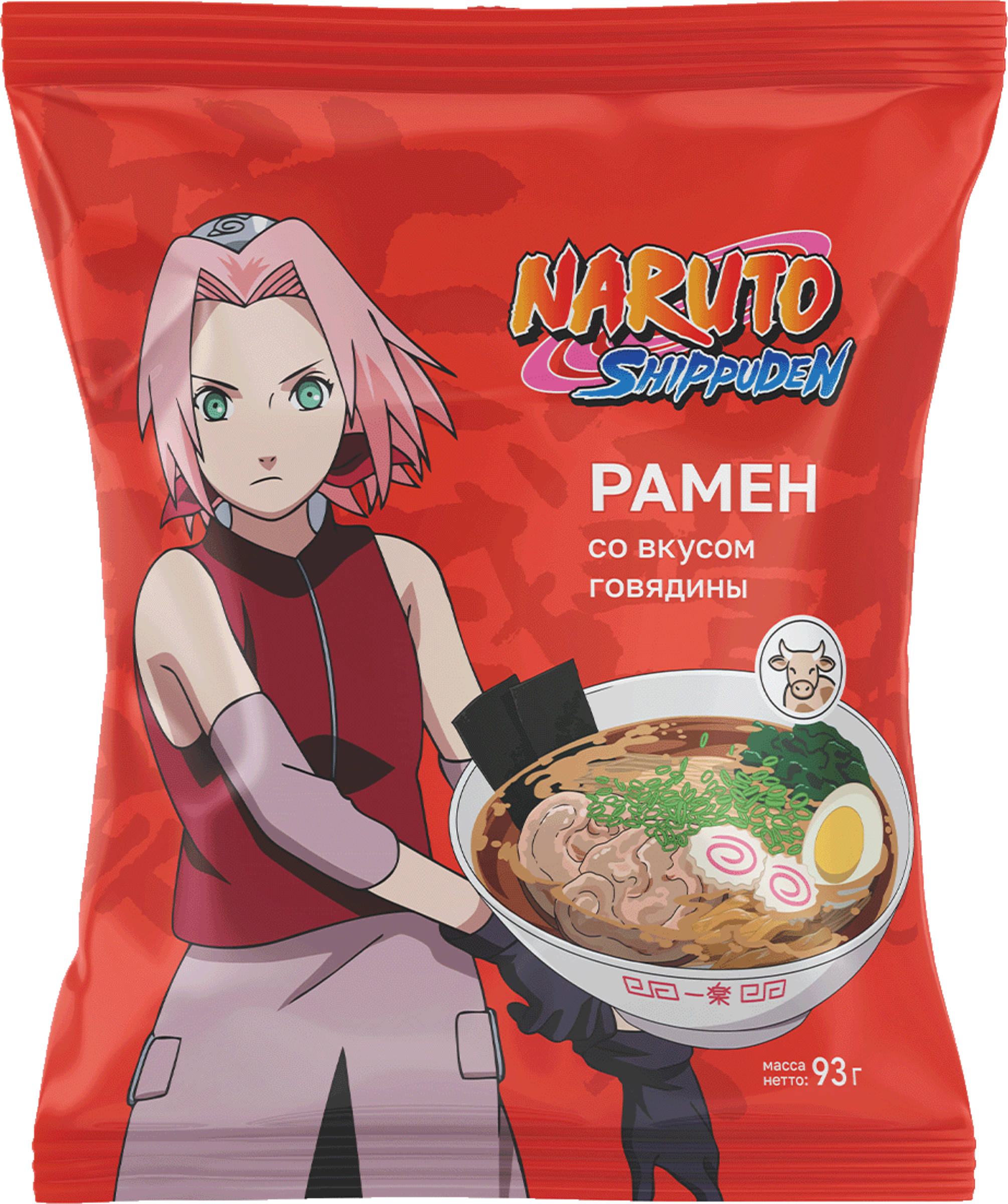 Изображение товара Лапша NARUTO Рамен со вкусом говядины 93г быстрое блюдо Изображение товара Лапша NARUTO Рамен со вкусом говядины 93г быстрое блюдо