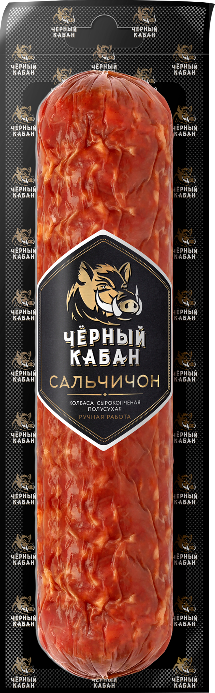 Изображение товара Колбаса сырокопченая ЧЕРНЫЙ КАБАН Сальчичон, весовая