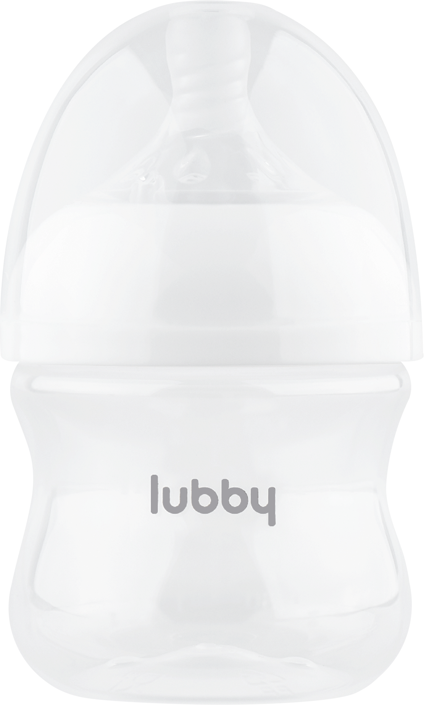 Изображение товара Бутылочка для кормления LUBBY Бионика 120мл с молочной соской и широким горлом