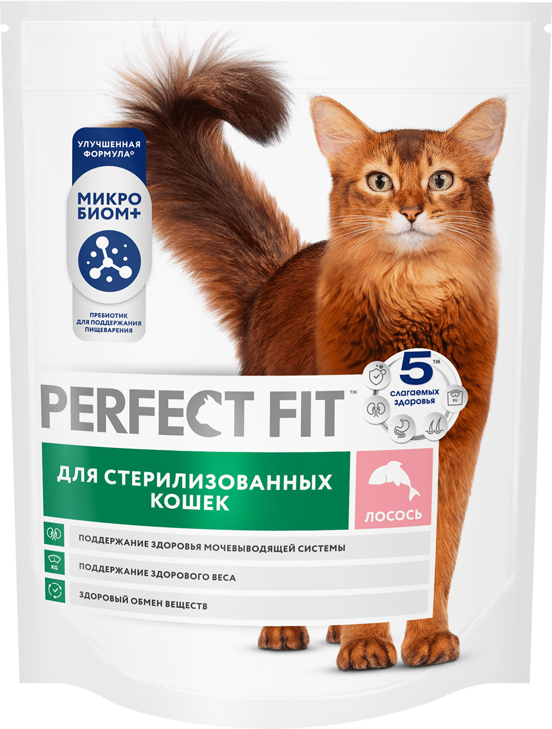 Изображение товара Сухой корм PERFECT FIT для стерилизованных кошек с лососем 650 г Изображение товара Сухой корм PERFECT FIT для стерилизованных кошек с лососем 650 г