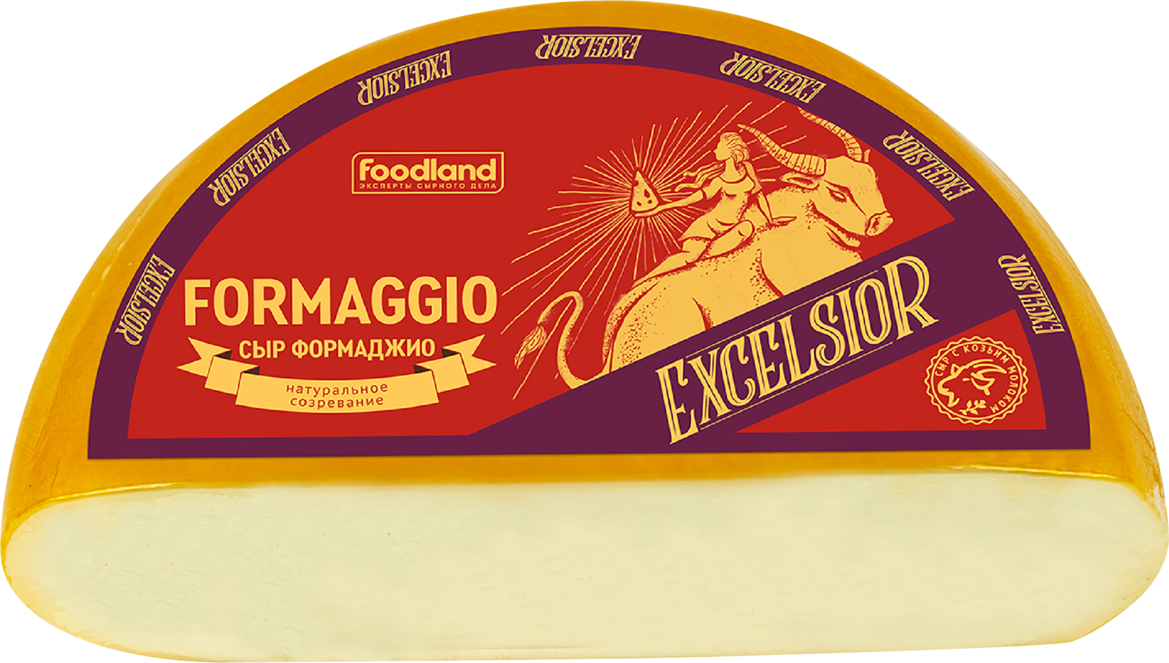 Изображение товара Твердый сыр EXCELSIOR Formaggio с козьим молоком 45% натуральный и выдержанный Изображение товара Твердый сыр EXCELSIOR Formaggio с козьим молоком 45% натуральный и выдержанный