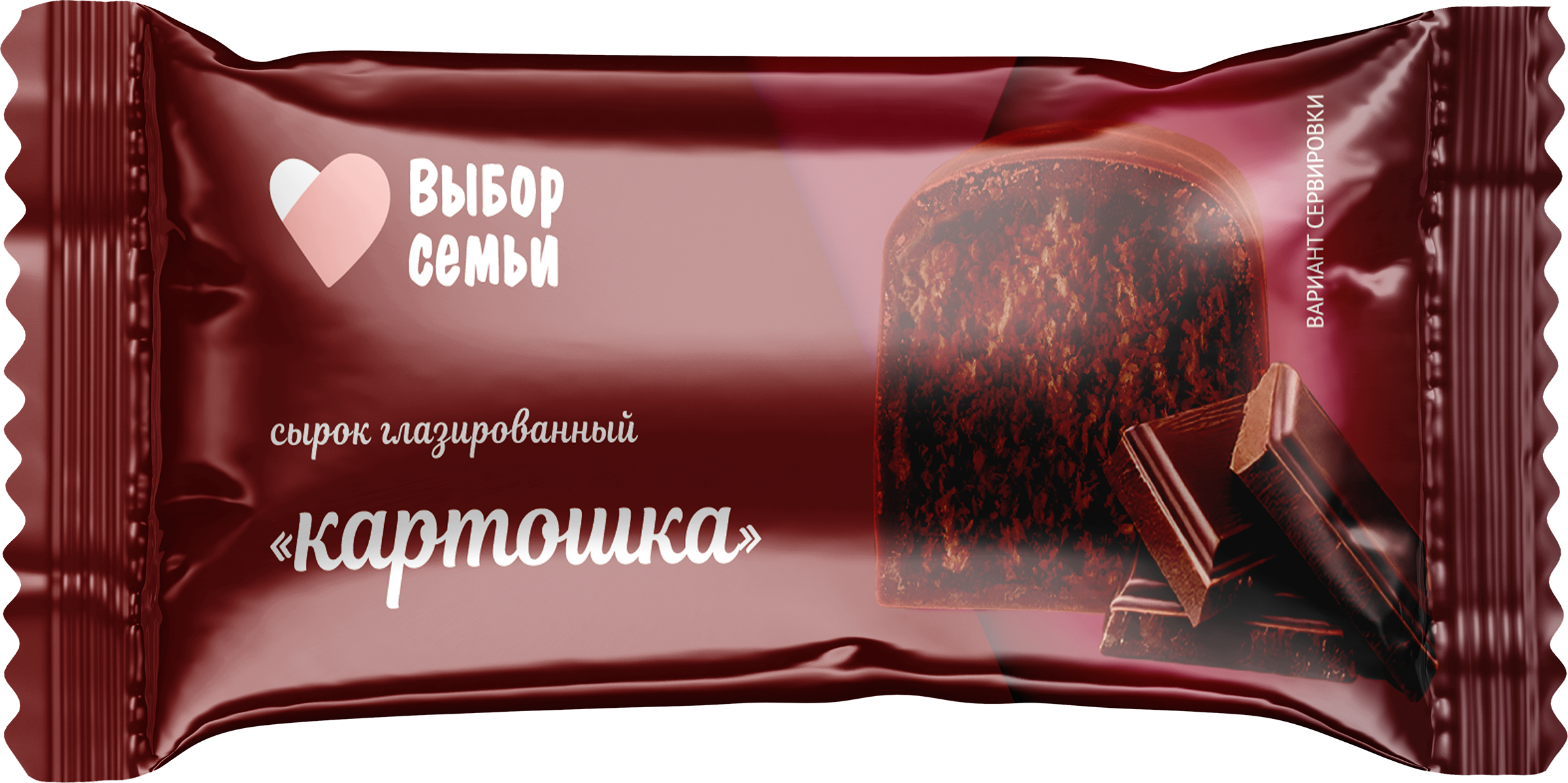 Изображение товара Сырок глазированный ВЫБОР СЕМЬИ Картошка 16%, без змж, 40г Изображение товара Сырок глазированный ВЫБОР СЕМЬИ Картошка 16%, без змж, 40г