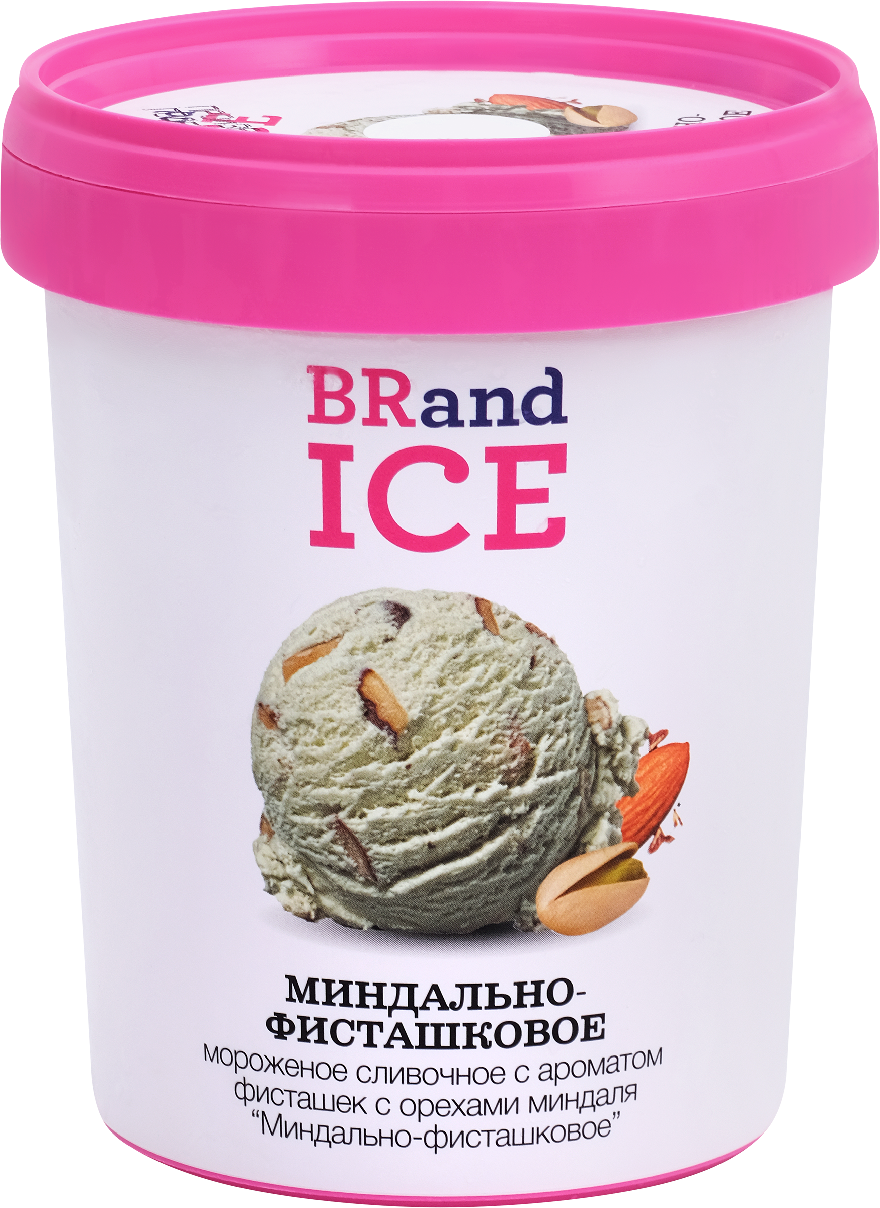 Изображение товара Мороженое BRAND ICE Миндально-фисташковое сливочное 500г Изображение товара Мороженое BRAND ICE Миндально-фисташковое сливочное 500г