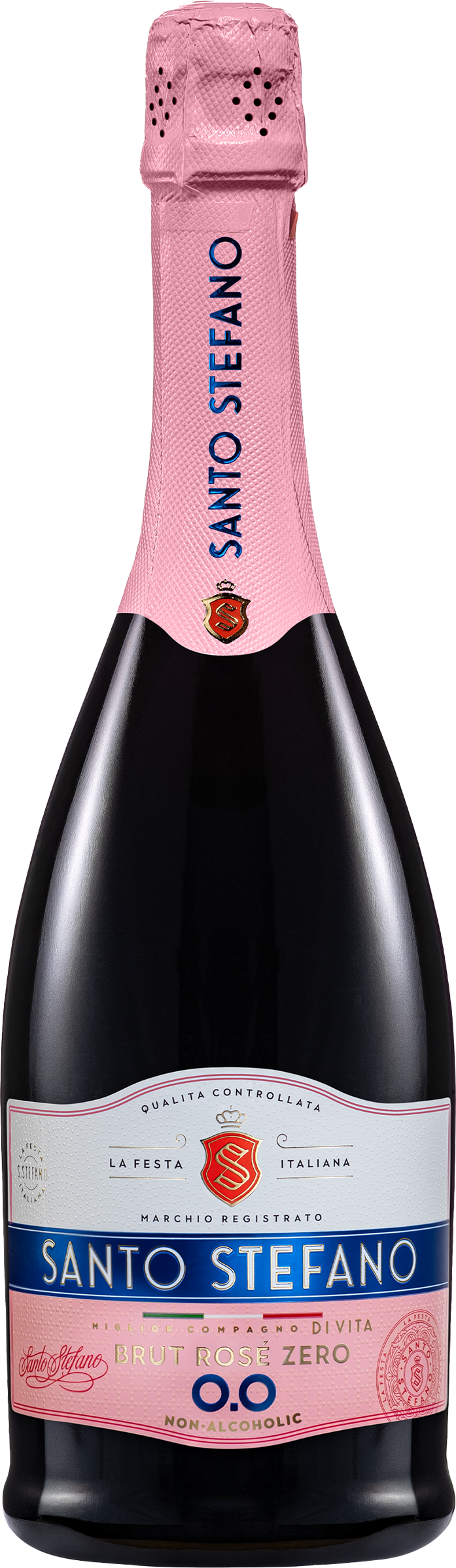 Изображение товара Безалкогольный напиток SANTO STEFANO Rose brut 0.75л с нежным фруктовым вкусом Изображение товара Безалкогольный напиток SANTO STEFANO Rose brut 0.75л с нежным фруктовым вкусом